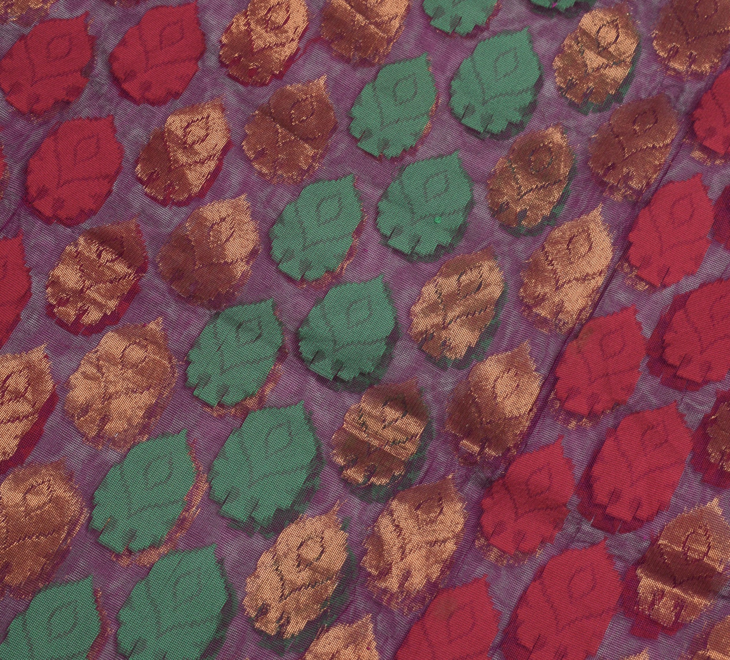 Sushila Vintage Magenta Heavy Saree ArtSilk Handwoven Dhakai Jamdani Floral Sari