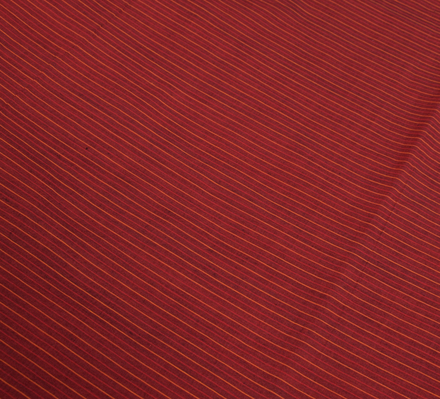 Sushila Vintage Maroon Kanchipuram Saree Pure Cotton Stripe Zari Border Sari
