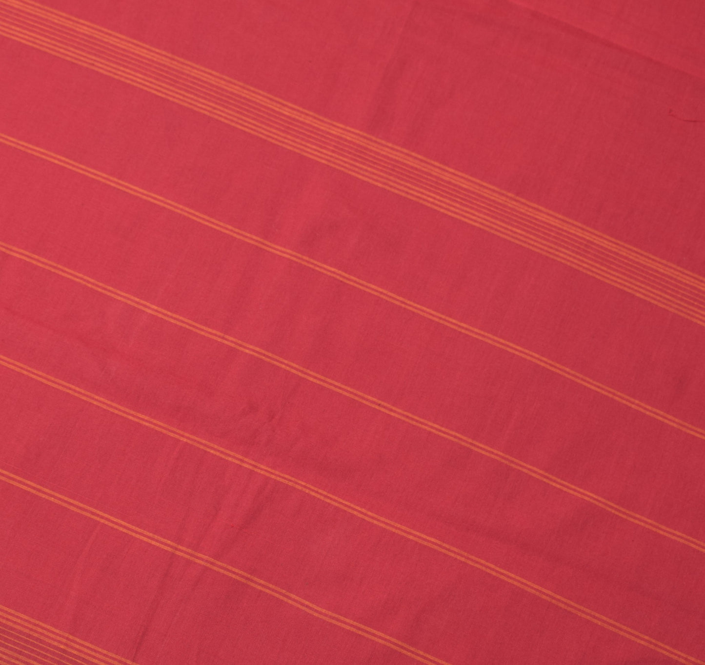 Sushila Vintage Maroon Saree Rudraksh Border Pure Cotton Handloom Sari Fabric