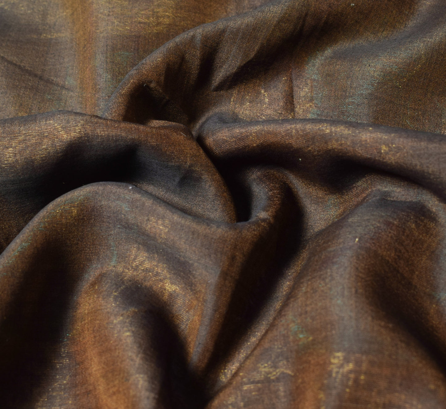 Sushila Vintage Zari Woven Premium Saree Pure Cotton Silk Dual Tone Sari Fabric
