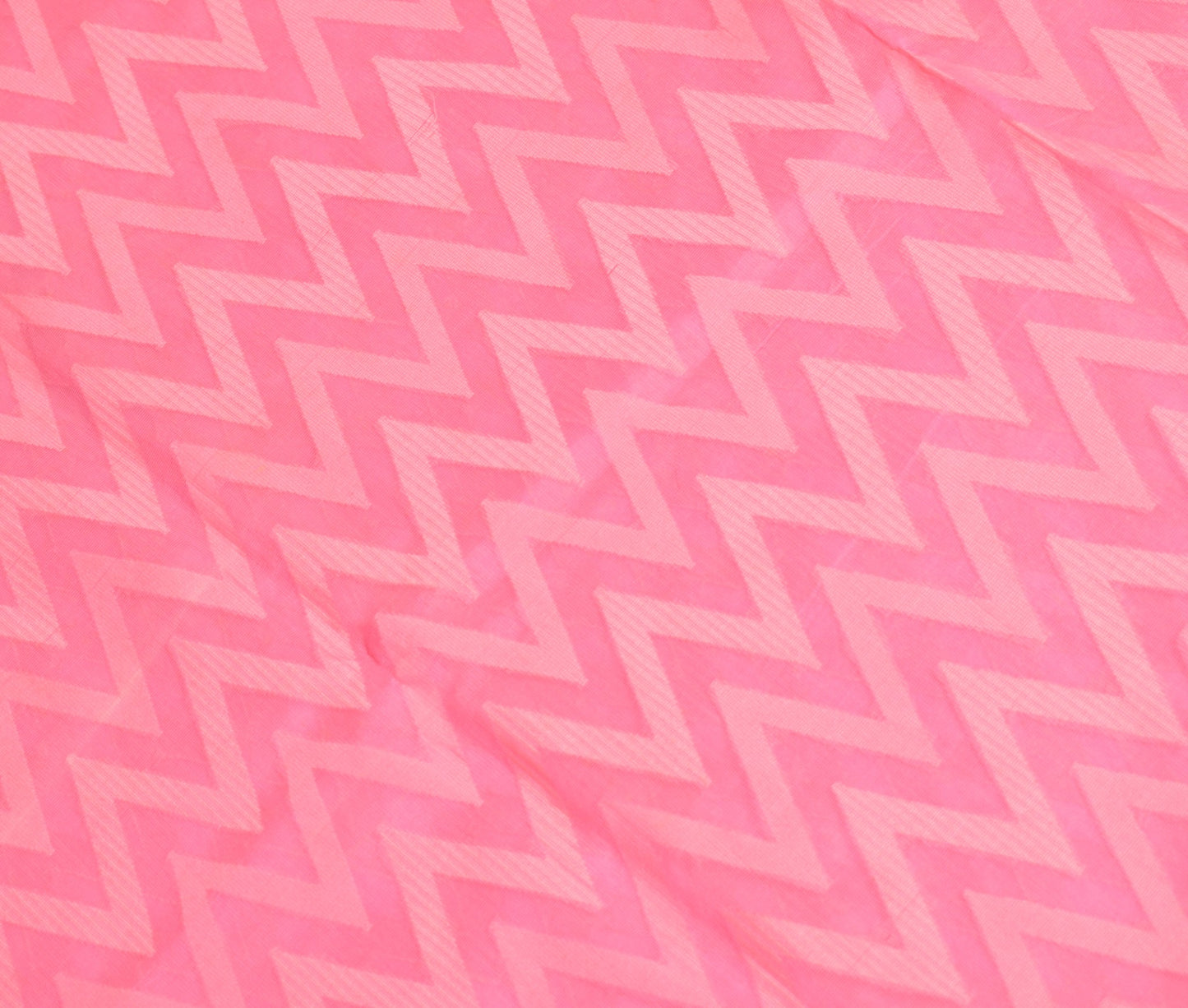 Sushila Vintage Woven Pink Saree Pure Cotton Silk Kota Doria Sari Craft Fabric