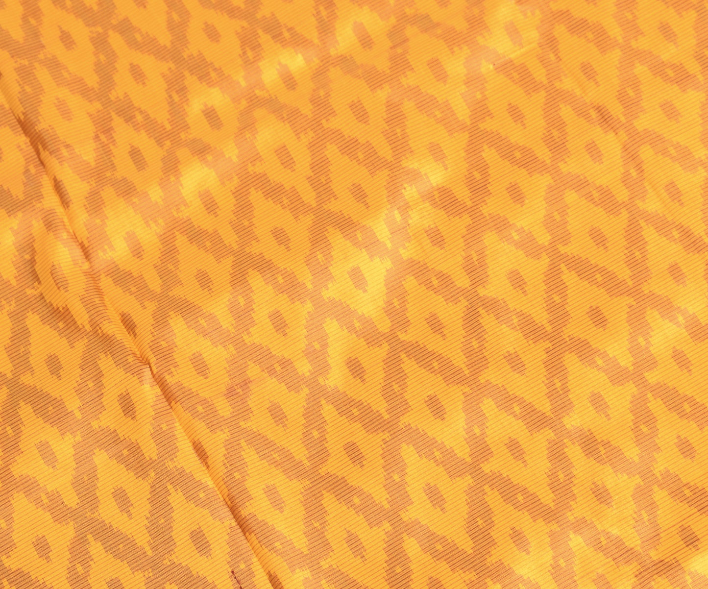 Sushila Vintage Pure Silk Saree Handwoven Ikat Patola Sari Yellow Maroon Fabric
