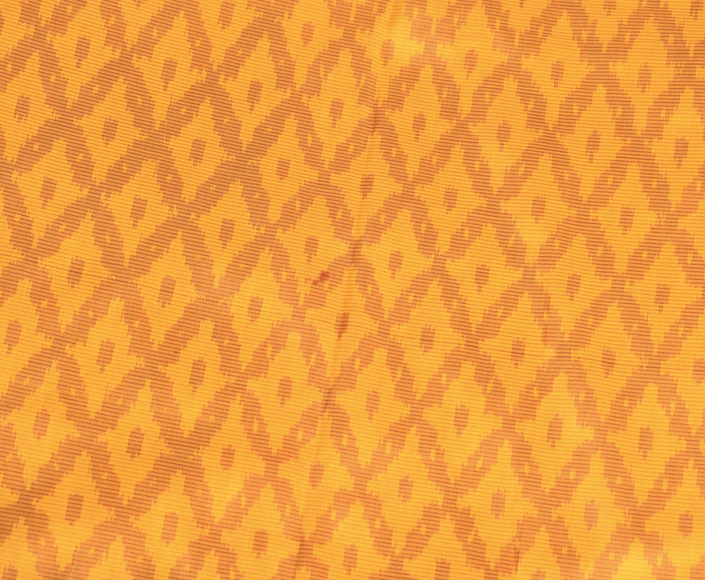 Sushila Vintage Pure Silk Saree Handwoven Ikat Patola Sari Yellow Maroon Fabric