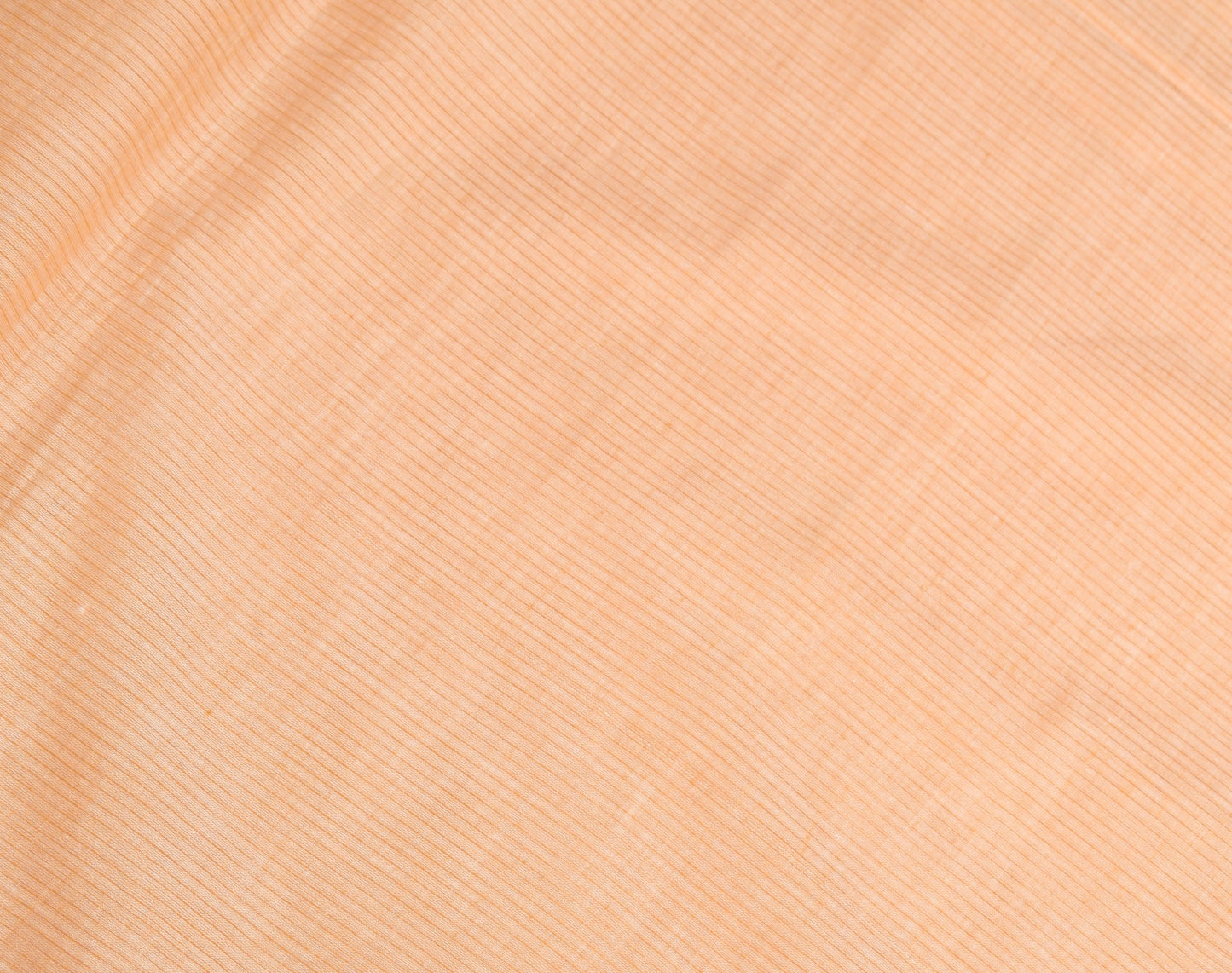 Sushila Vintage Peach Saree Art Cotton Stripes Woven 6 Yard Sari Craft Fabric