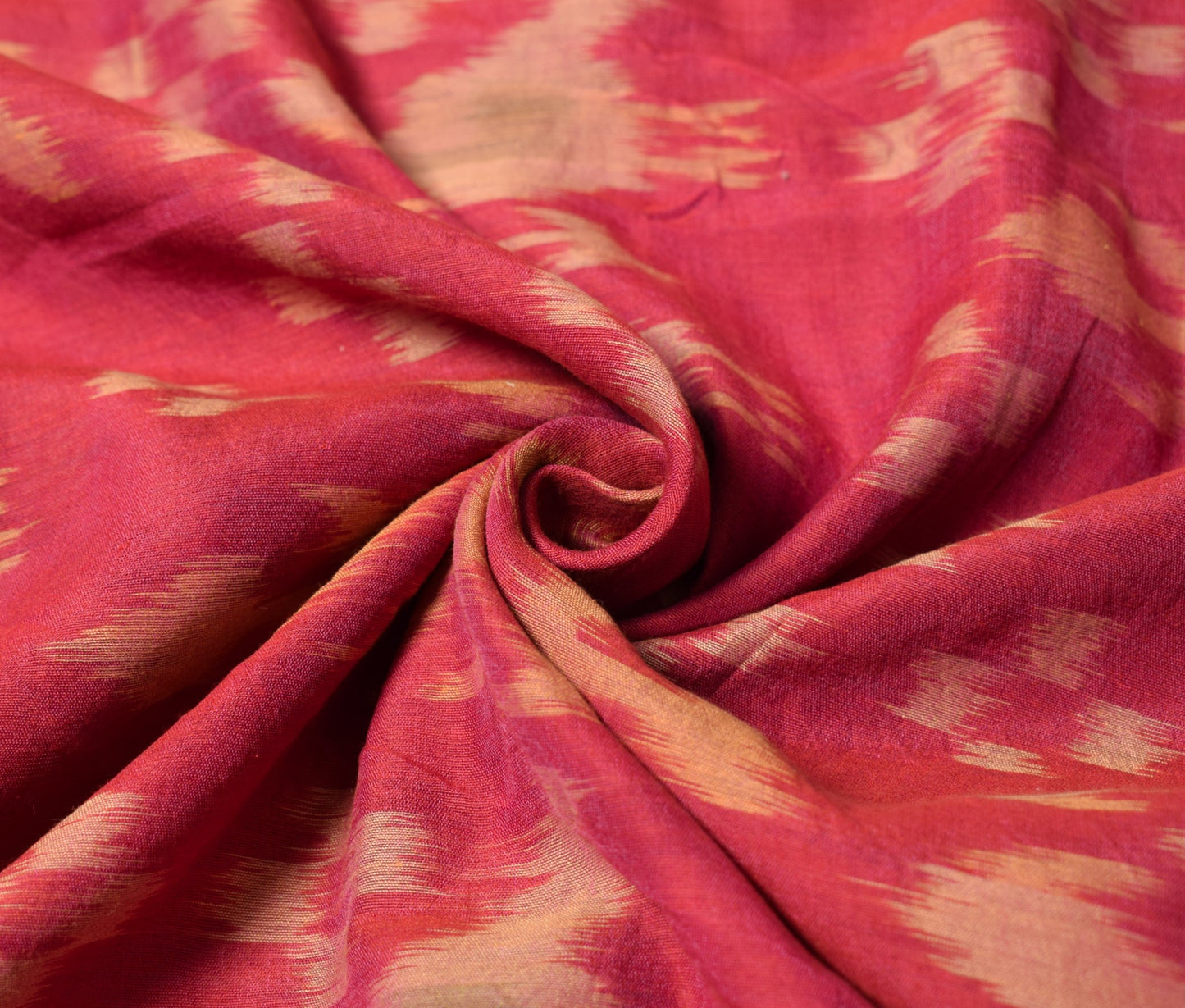 Sushila Vintage Pochampally Ikat Saree Maroon Pure Cotton Hand Woven Birds Sari