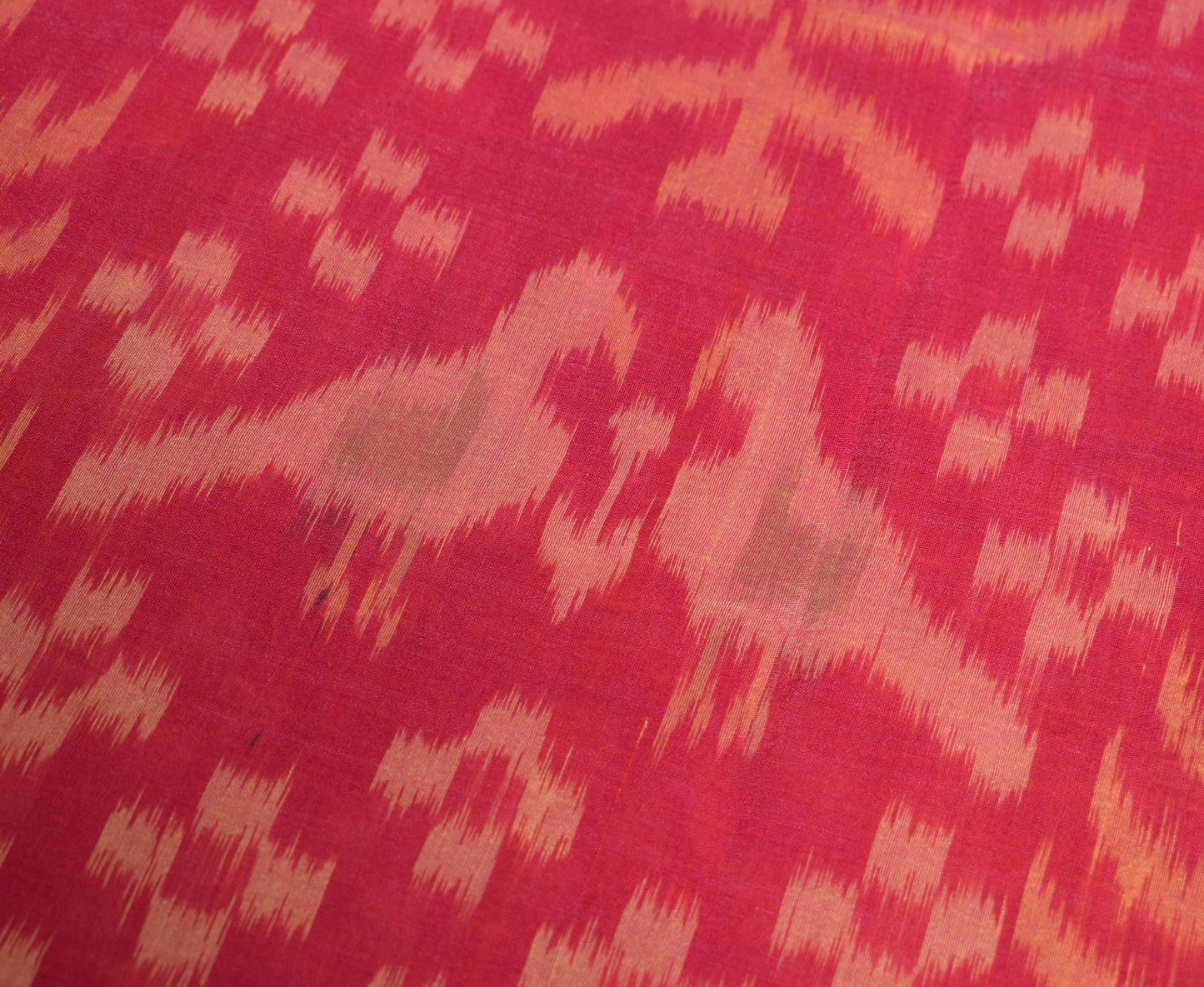 Sushila Vintage Pochampally Ikat Saree Maroon Pure Cotton Hand Woven Birds Sari