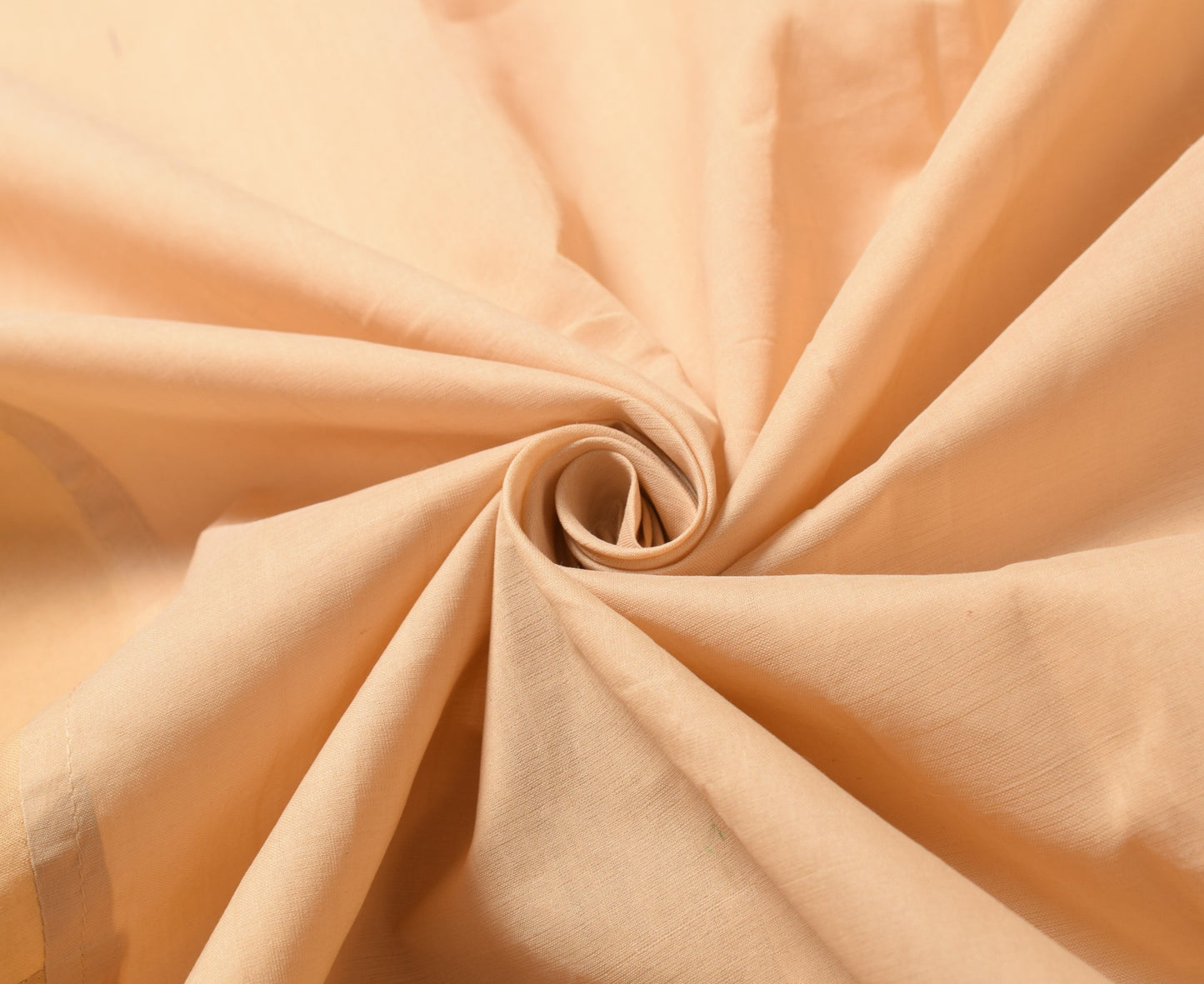 Sushila Vintage Zari Woven Saree Pure Cotton Floral Peach Sari 6 YD Craft Fabric