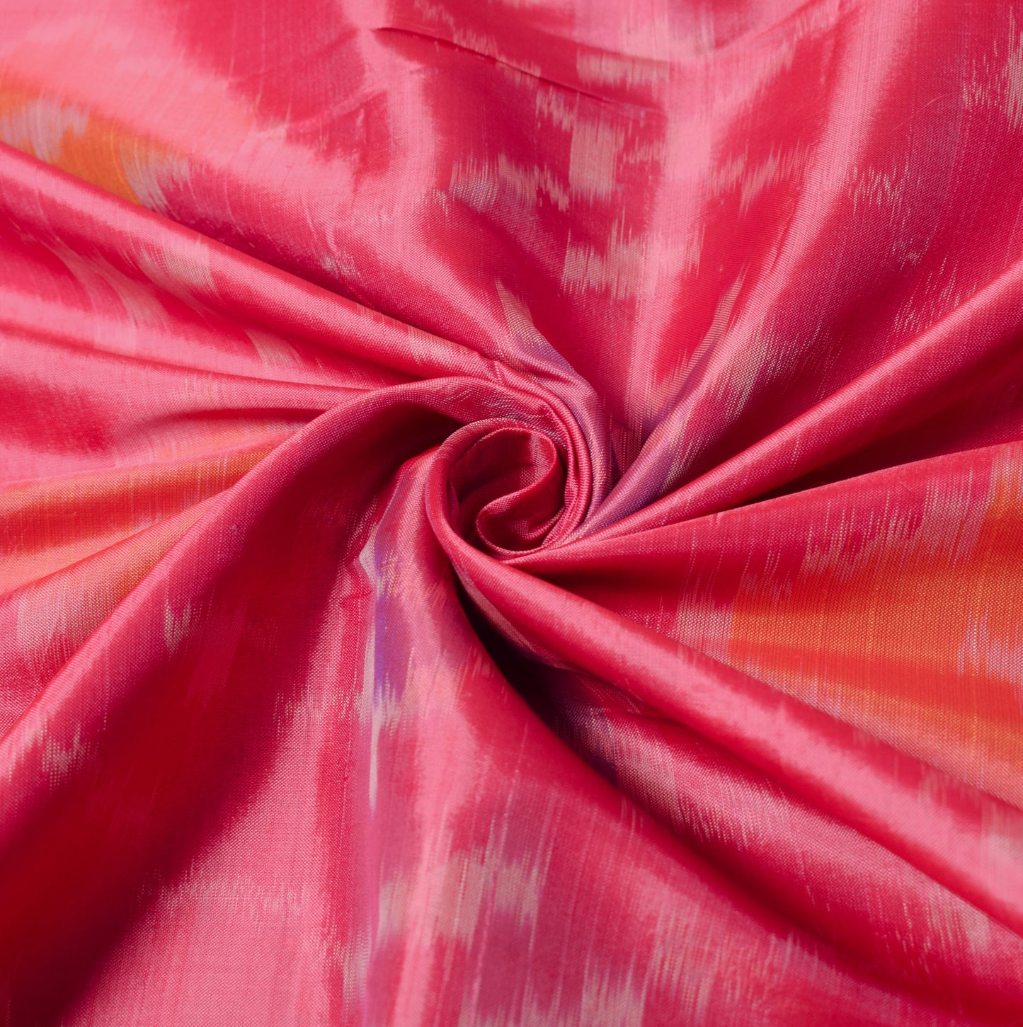 Sushila Vintage Uppada Pochampally Saree Handwoven PureSilk Magenta Craft Fabric