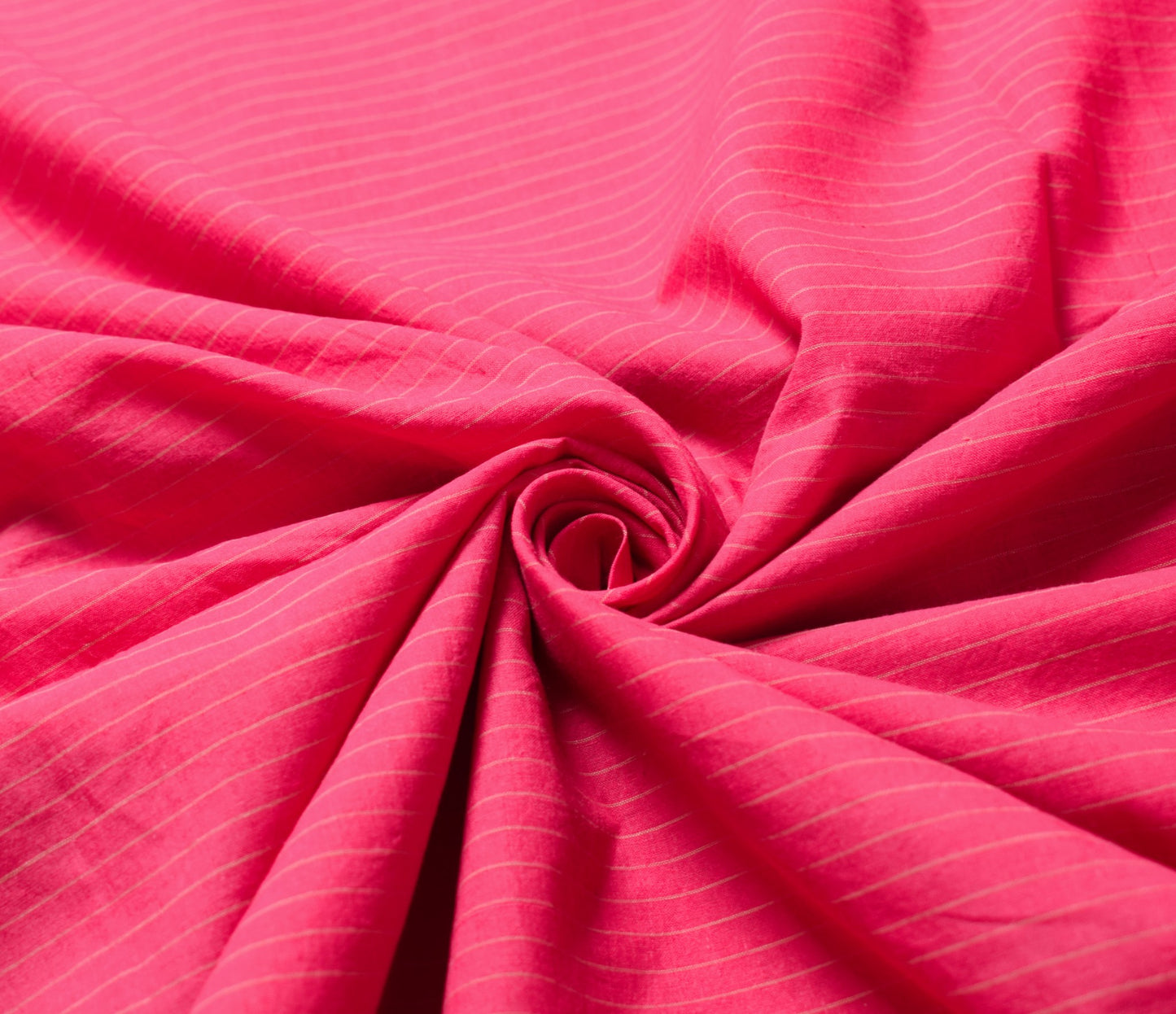 Sushila Vintage Stripes Pink Saree Pure Cotton Handloom Woven Soft Sari Fabric