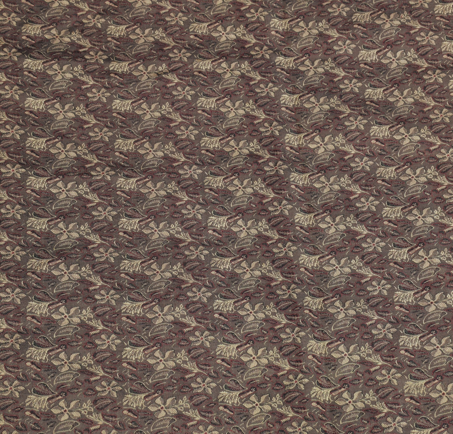Sushila Vintage 100% Pure Silk Saree Floral Printed & Woven Sari Craft Fabric