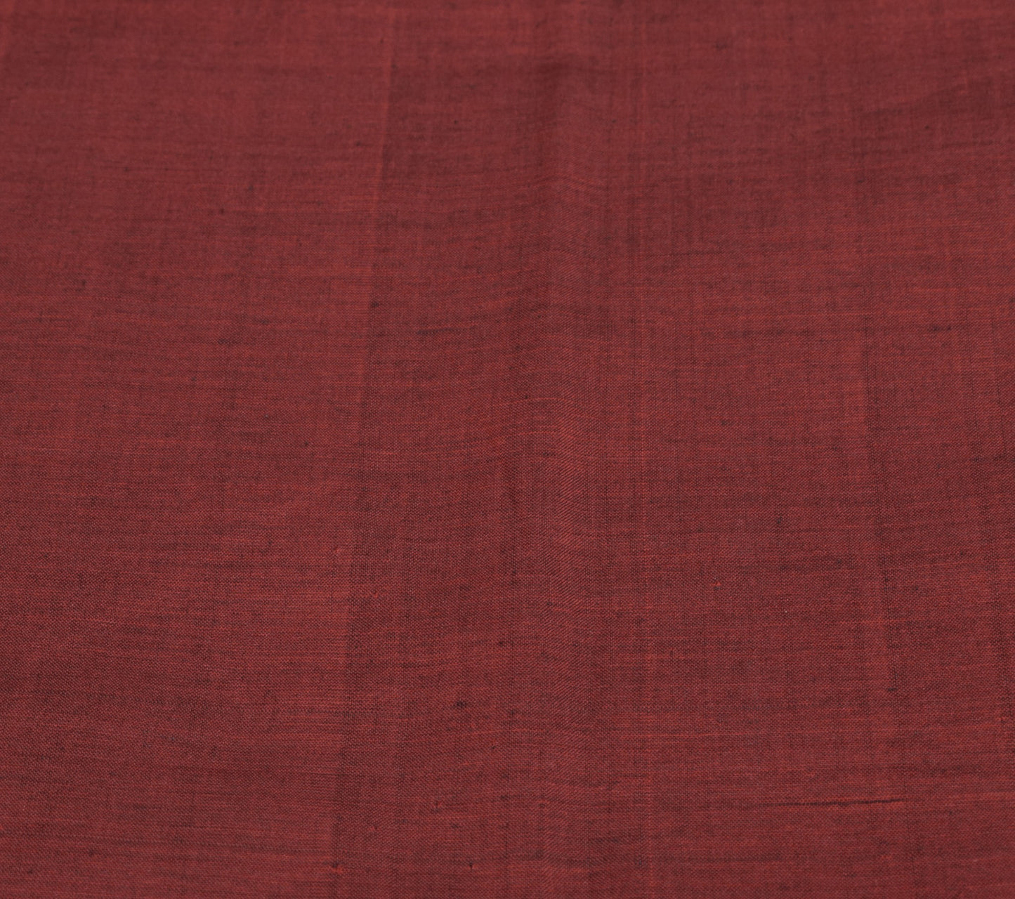 Sushila Vintage Chettinad Maroon Saree Handloom Cotton Peacock 6 YD Sari Fabric