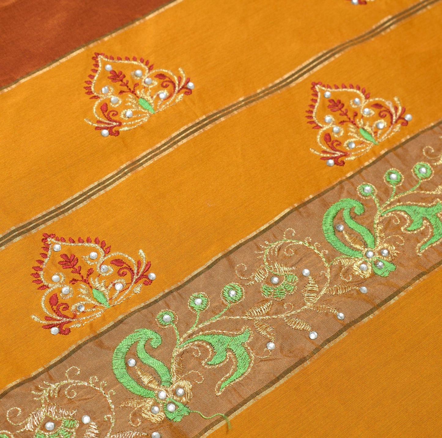 Sushila Vintage Ilkal Handloom Saree Pure Silk Kasuti Embroidery from Karnataka
