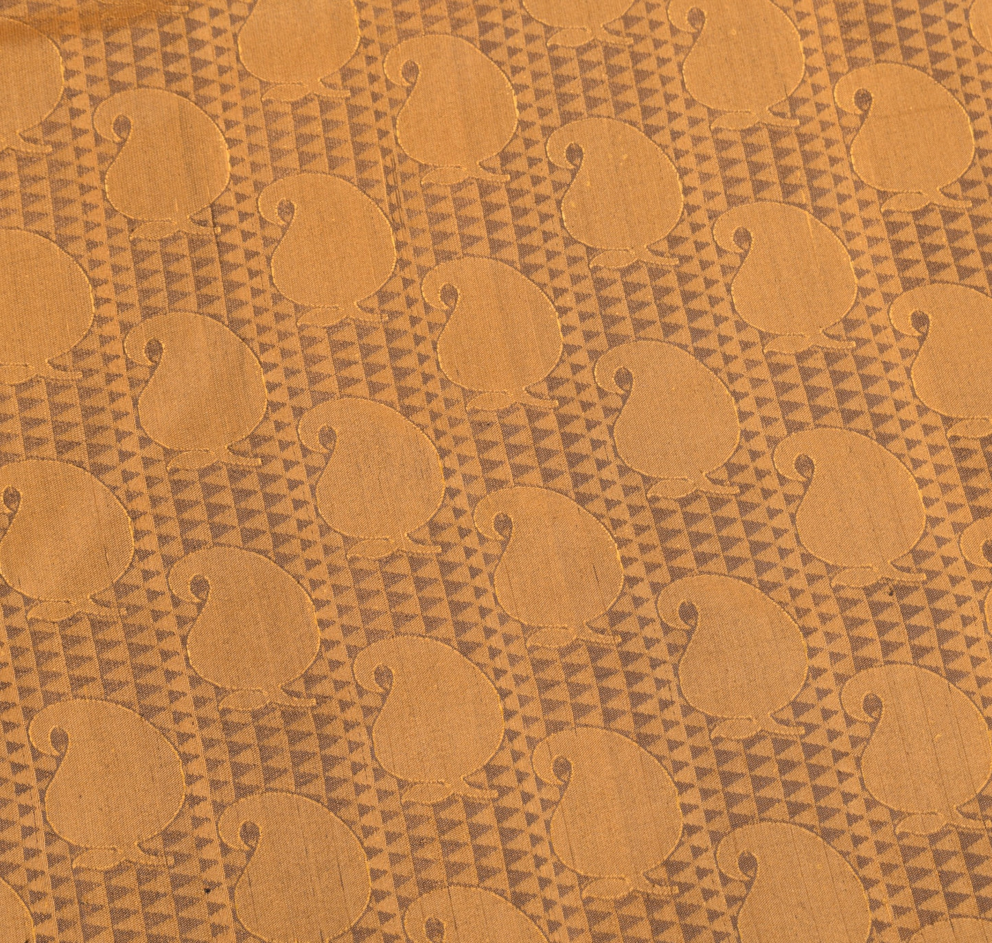 Sushila Vintage Heavy Mustard Kanjivaram Saree Pure Silk Woven Brocade 5YD Sari