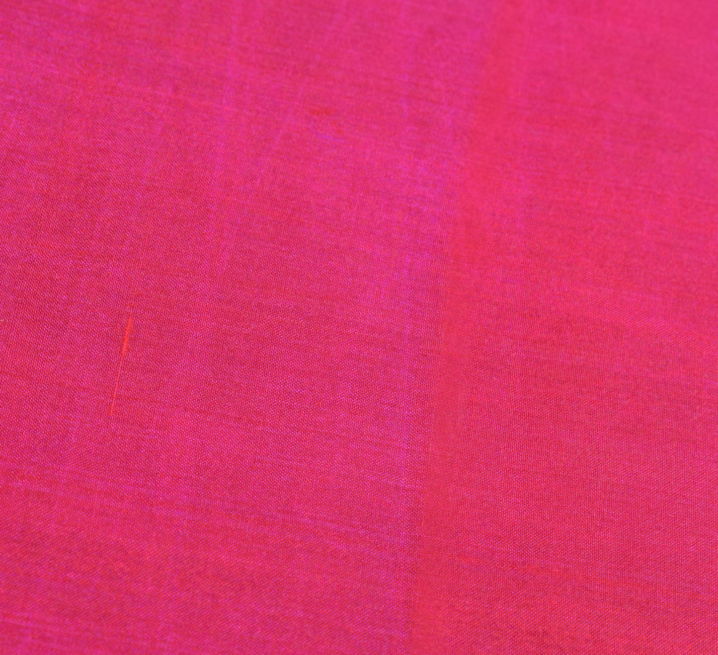 Sushila Vintage Magenta Narayanpet Saree 6Yard Handloom Silk Sari Contrast Pallu