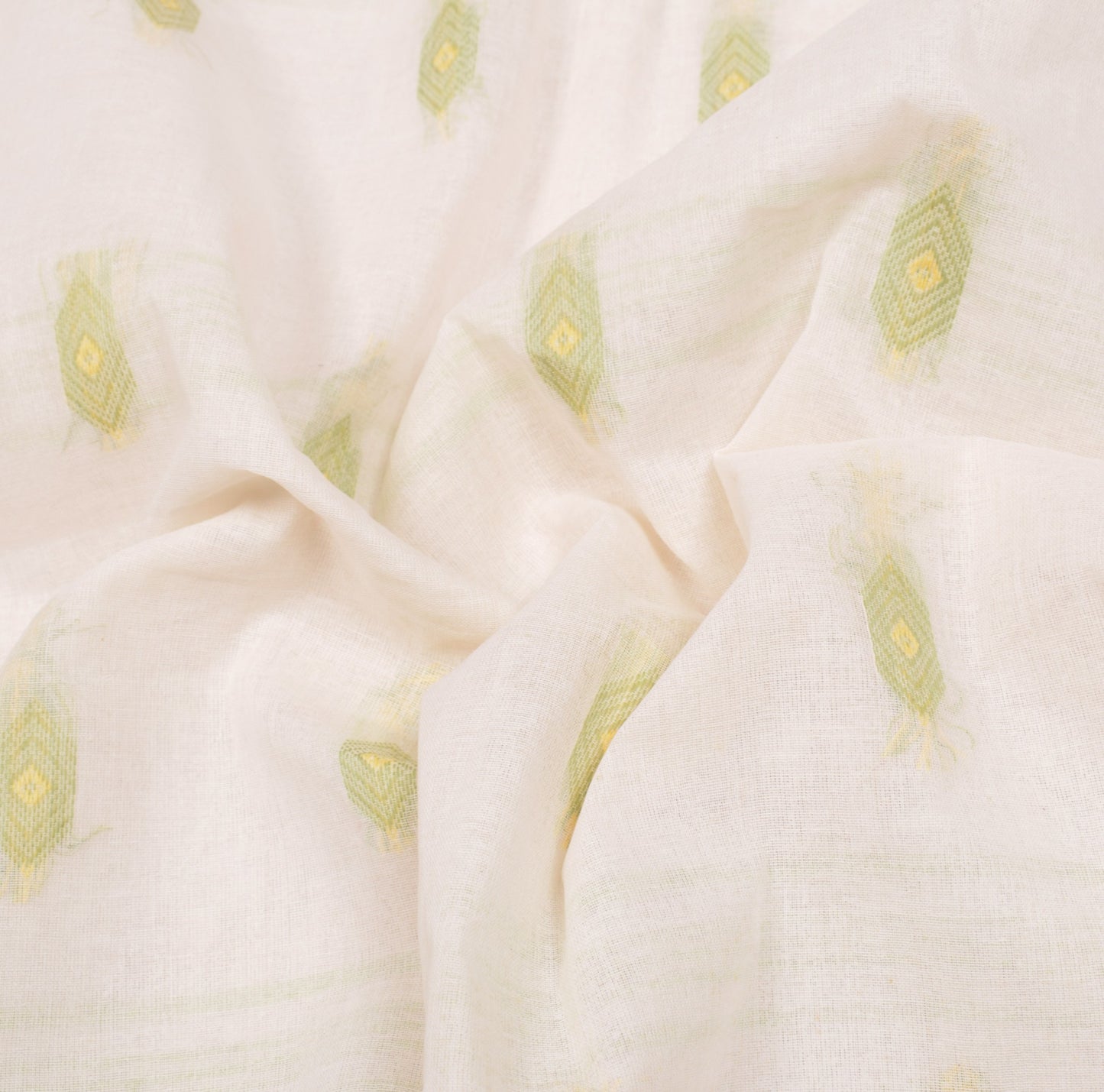 Sushila Vintage Kerala Handloom Saree Pure Cotton White Woven Sari Craft Fabric