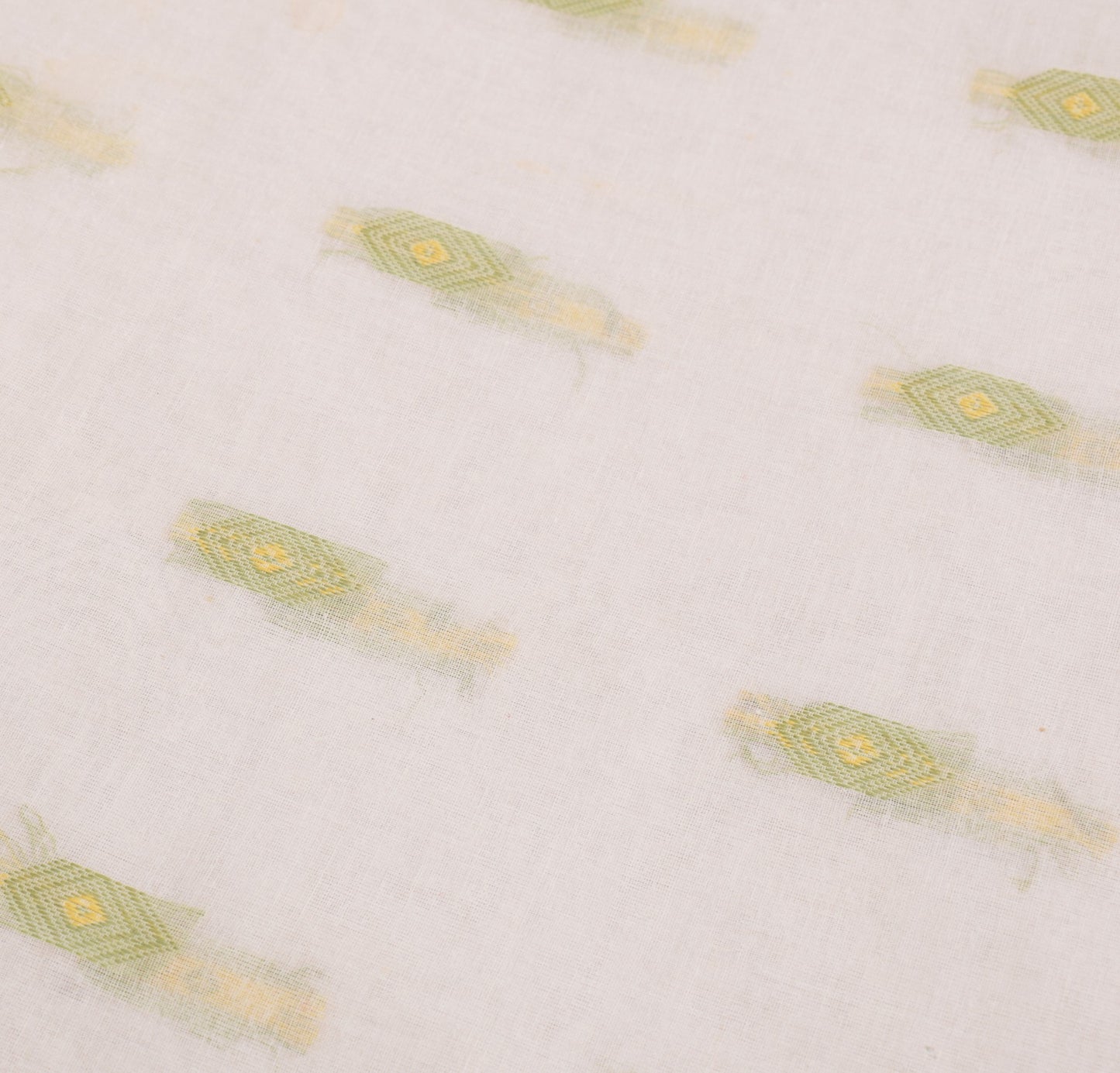 Sushila Vintage Kerala Handloom Saree Pure Cotton White Woven Sari Craft Fabric