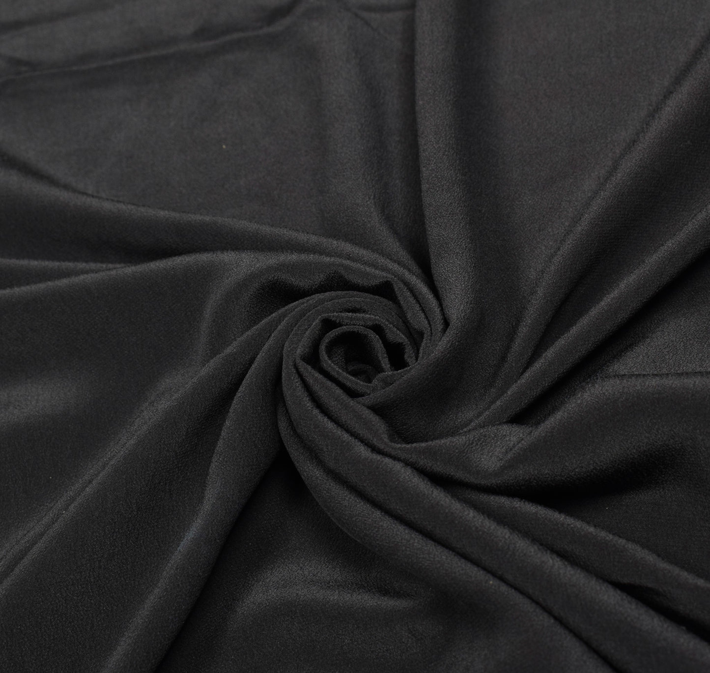Sushila Vintage Parsi Gara Embroider Saree Pure Crepe HEAVY Black Sari 6YDFabric