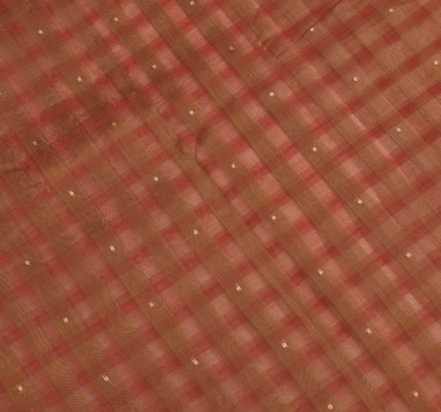 Sushila Vintage Maroon Green Saree Pure Cotton Silk Zari Woven Sari Craft Fabric