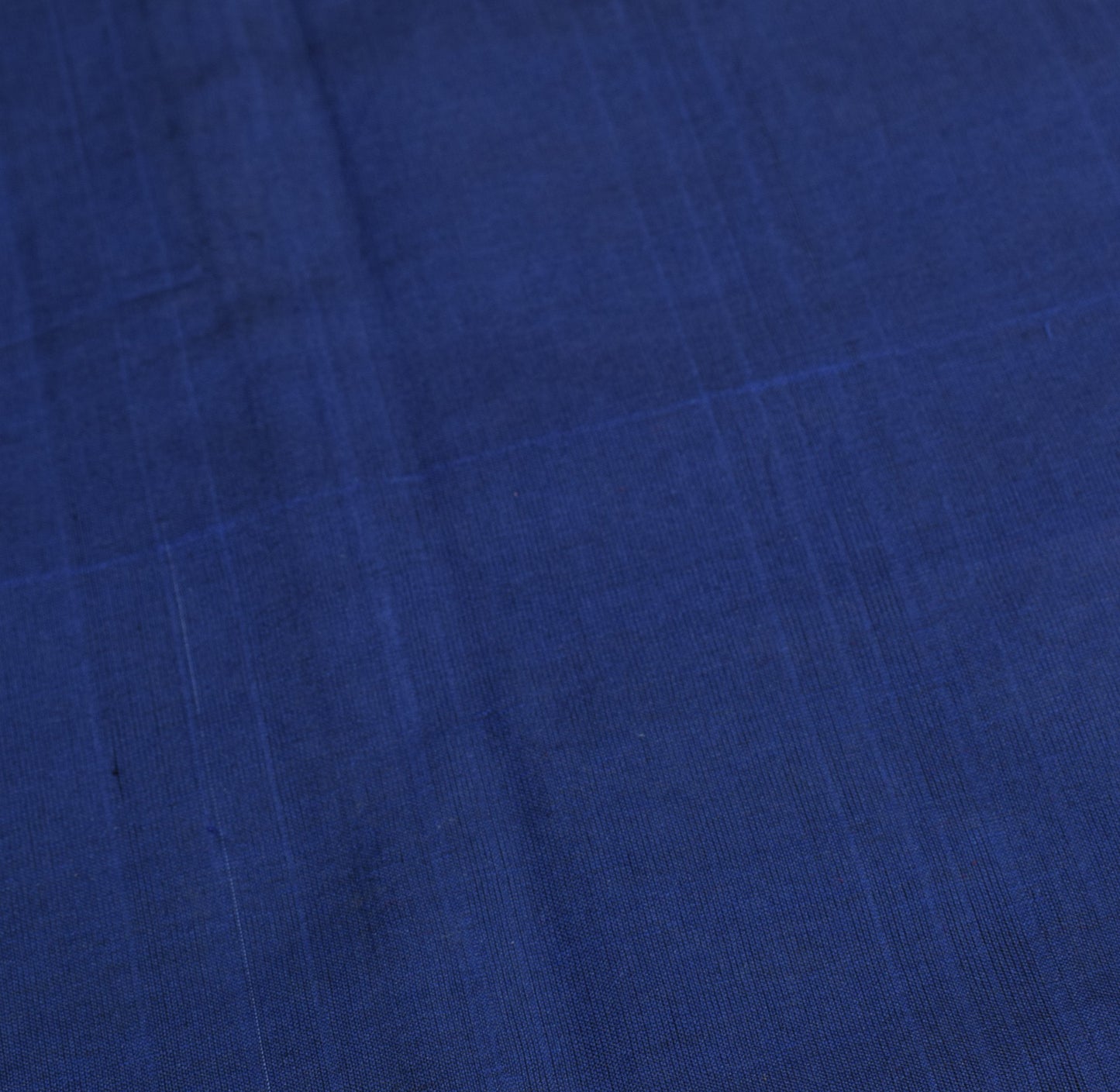Sushila Vintage Blue Plain Saree Rudraksh Woven Pure Cotton Handloom Sari Fabric