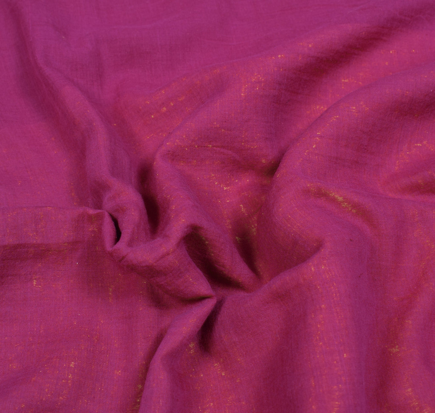 Sushila Vintage Purple Pure Cotton Saree Zari Woven Border Pallu 5YD Sari Fabric