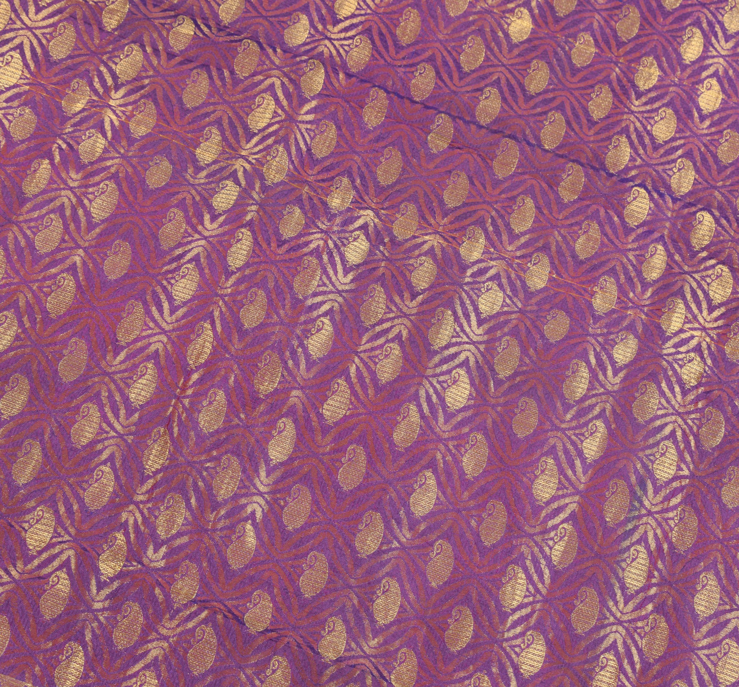 Sushila Vintage Pure kanjivaram Silk Saree Green Floral Zari Woven Sari Fabric