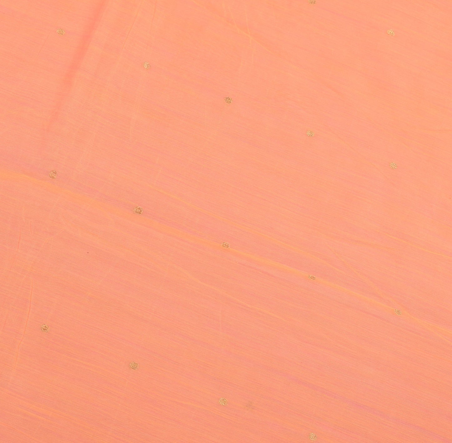 Sushila Vintage Banarsi Brocade Saree Pure Cotton Silk Orange Pink Sari Fabric