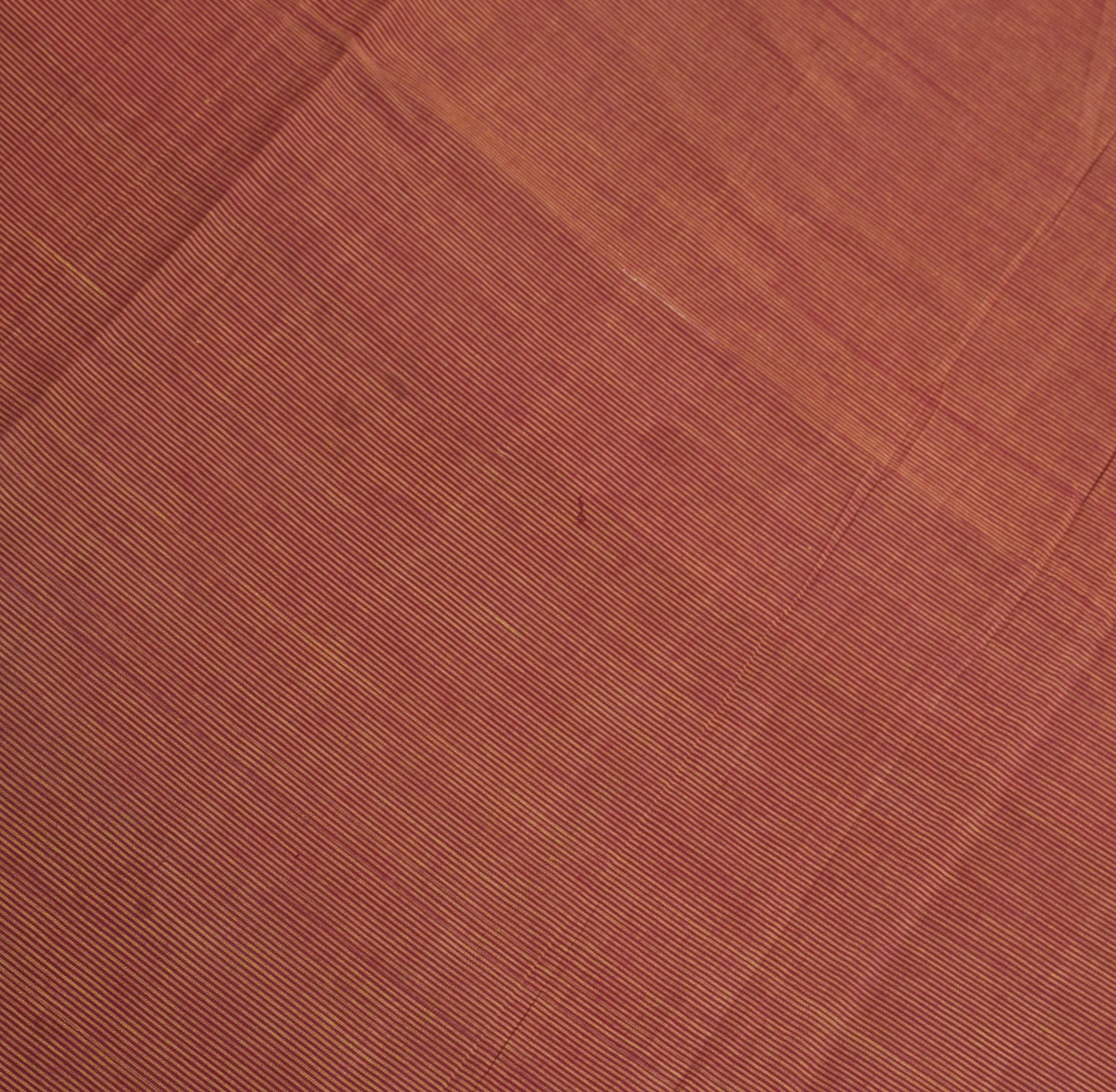Sushila Vintage Pure Handloom Cotton Saree Stripes Woven Maroon 5YD Sari Fabric