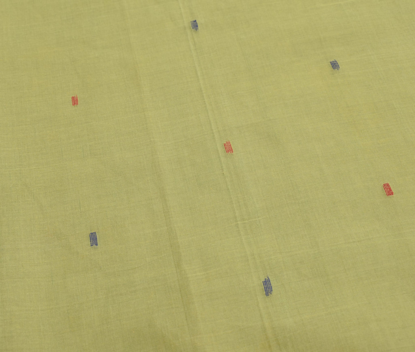 Sushila Vintage Bengal Tant Woven Saree Pure Cotton Green Handloom Sari Fabric