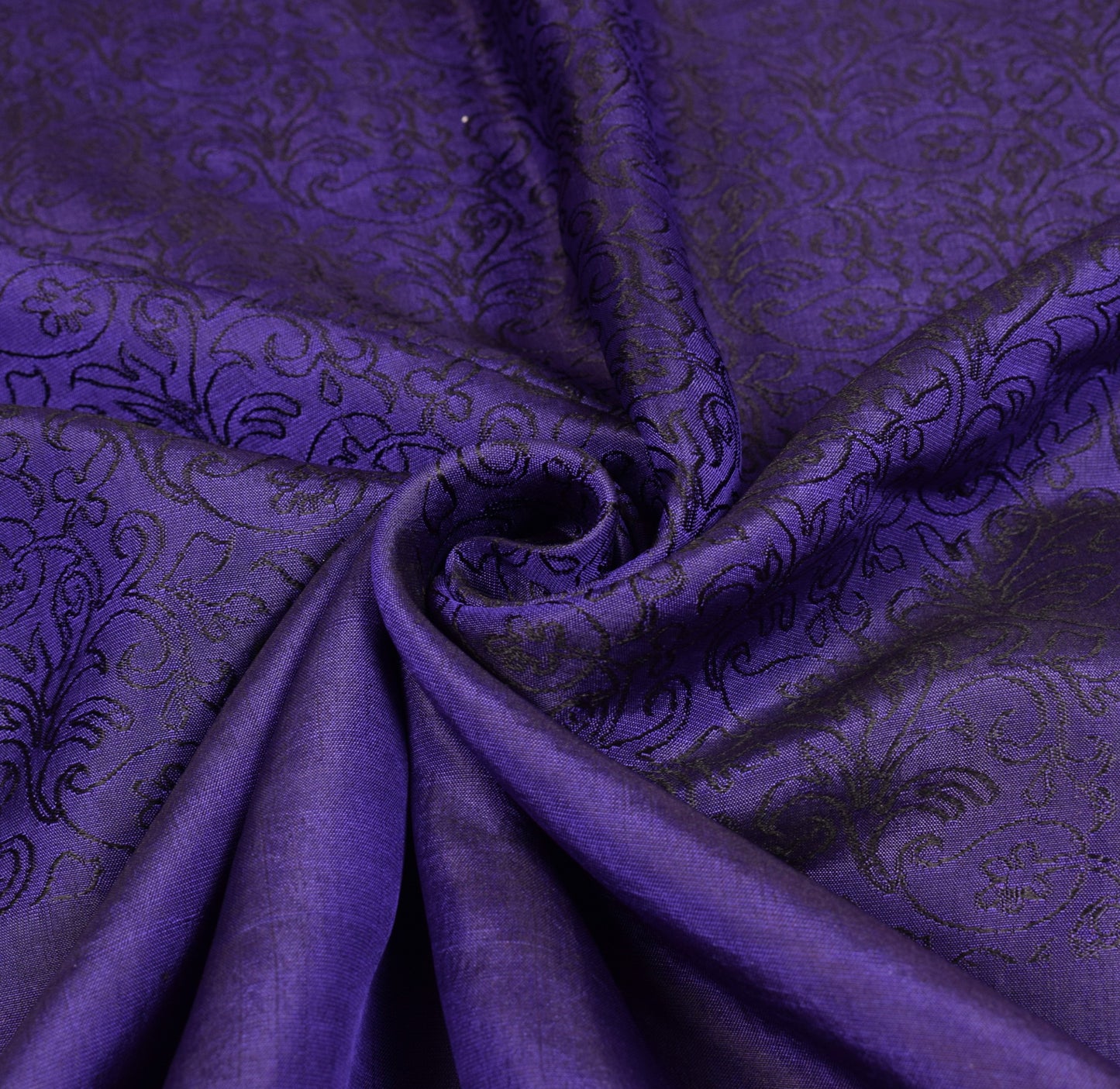 Sushila Vintage Kanchipuram Handloom Saree Pure Silk Purple Woven  Sari Fabric