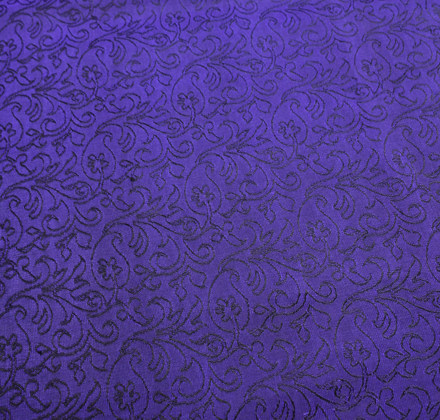 Sushila Vintage Kanchipuram Handloom Saree Pure Silk Purple Woven  Sari Fabric