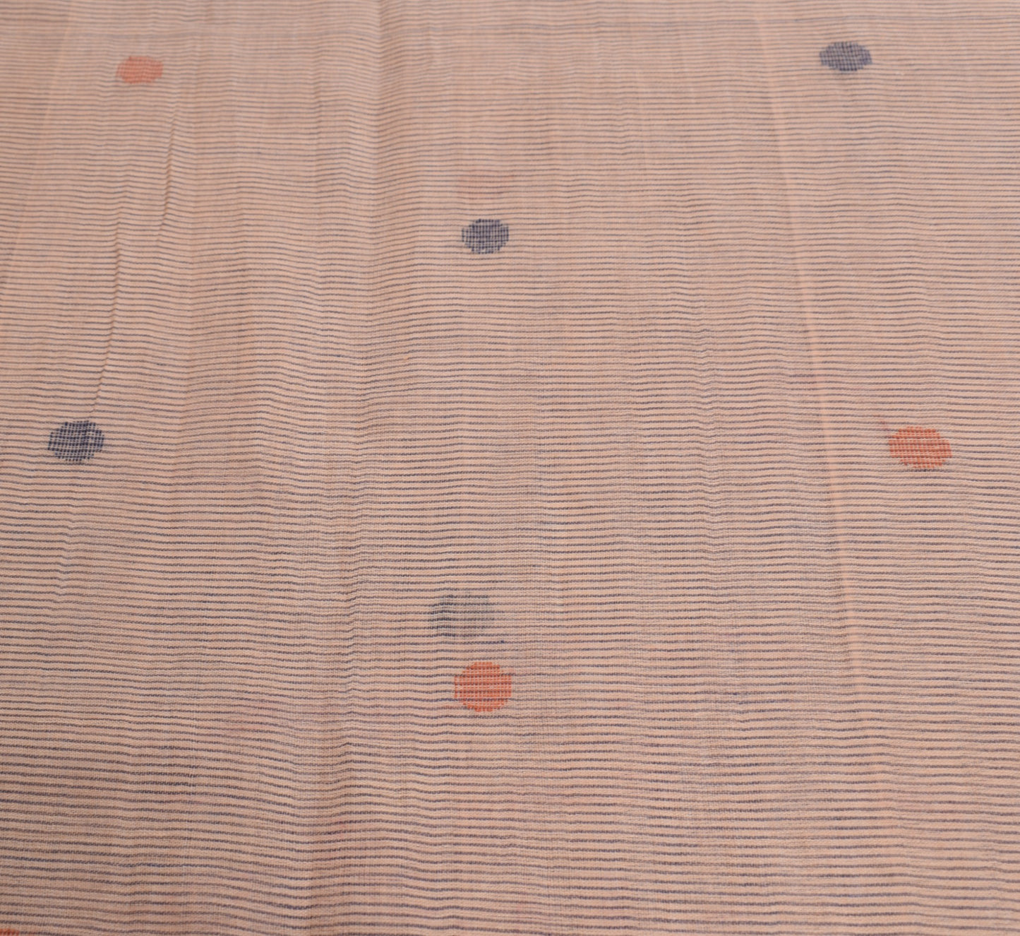 Sushila Vintage Brown Tant Woven Saree Zari Border Pure Cotton Brown Sari Fabric