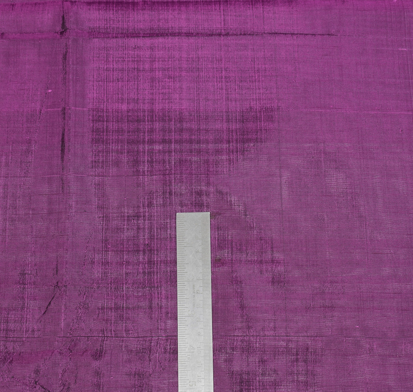 Sushila Vintage Pure Silk Purple Saree Banarasi Woven Border Pallu Sari Fabric