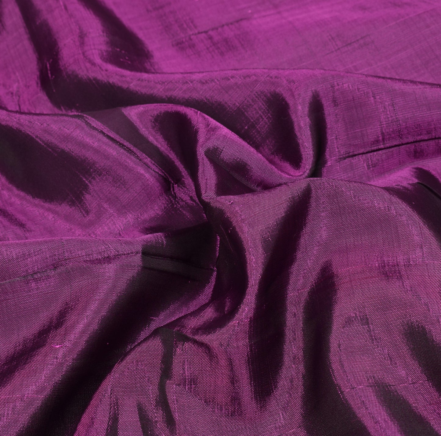 Sushila Vintage Pure Silk Purple Saree Banarasi Woven Border Pallu Sari Fabric