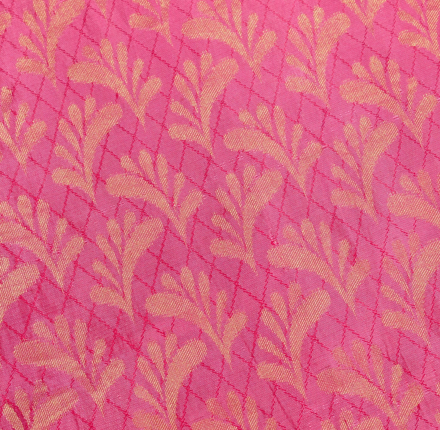 Sushila Vintage Magenta HEAVY Saree Floral Woven Base Skirt Border Soft Sari
