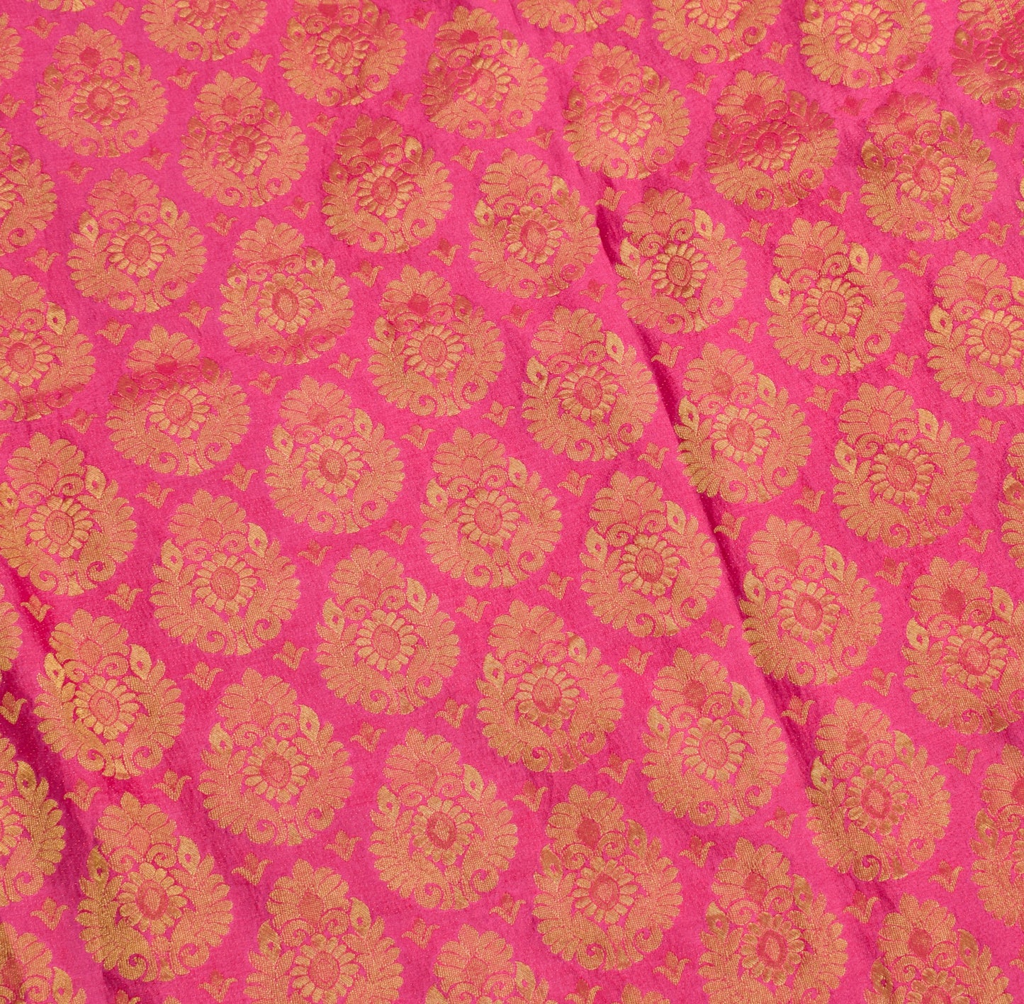 Sushila Vintage Magenta Green Kanjeevaram Saree Zari Brocaded Art Silk 6YD Sari