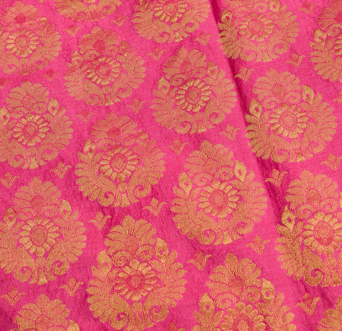 Sushila Vintage Magenta Green Kanjeevaram Saree Zari Brocaded Art Silk 6YD Sari