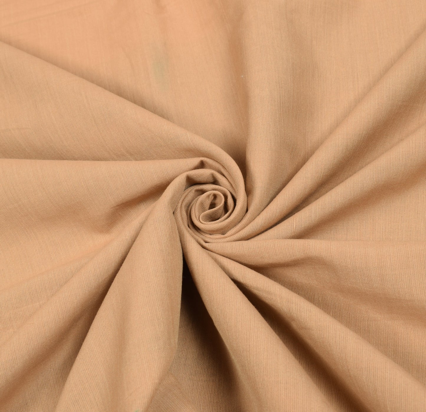Sushila Vintage Art Cotton Brown Saree Hand Woven Black Border Pallu Sari Fabric