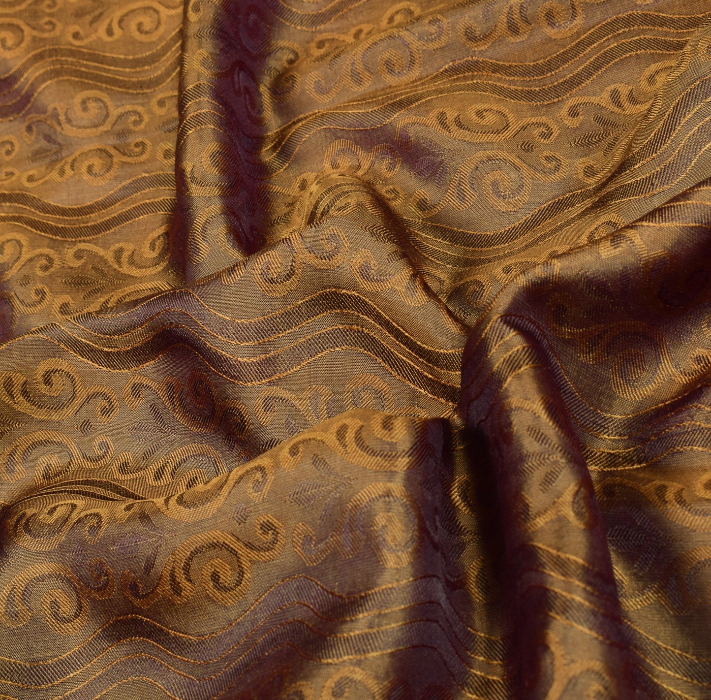 Sushila Vintage Pure Kanchipuram Silk Saree Pure Silk Purple Zari Sari Fabric