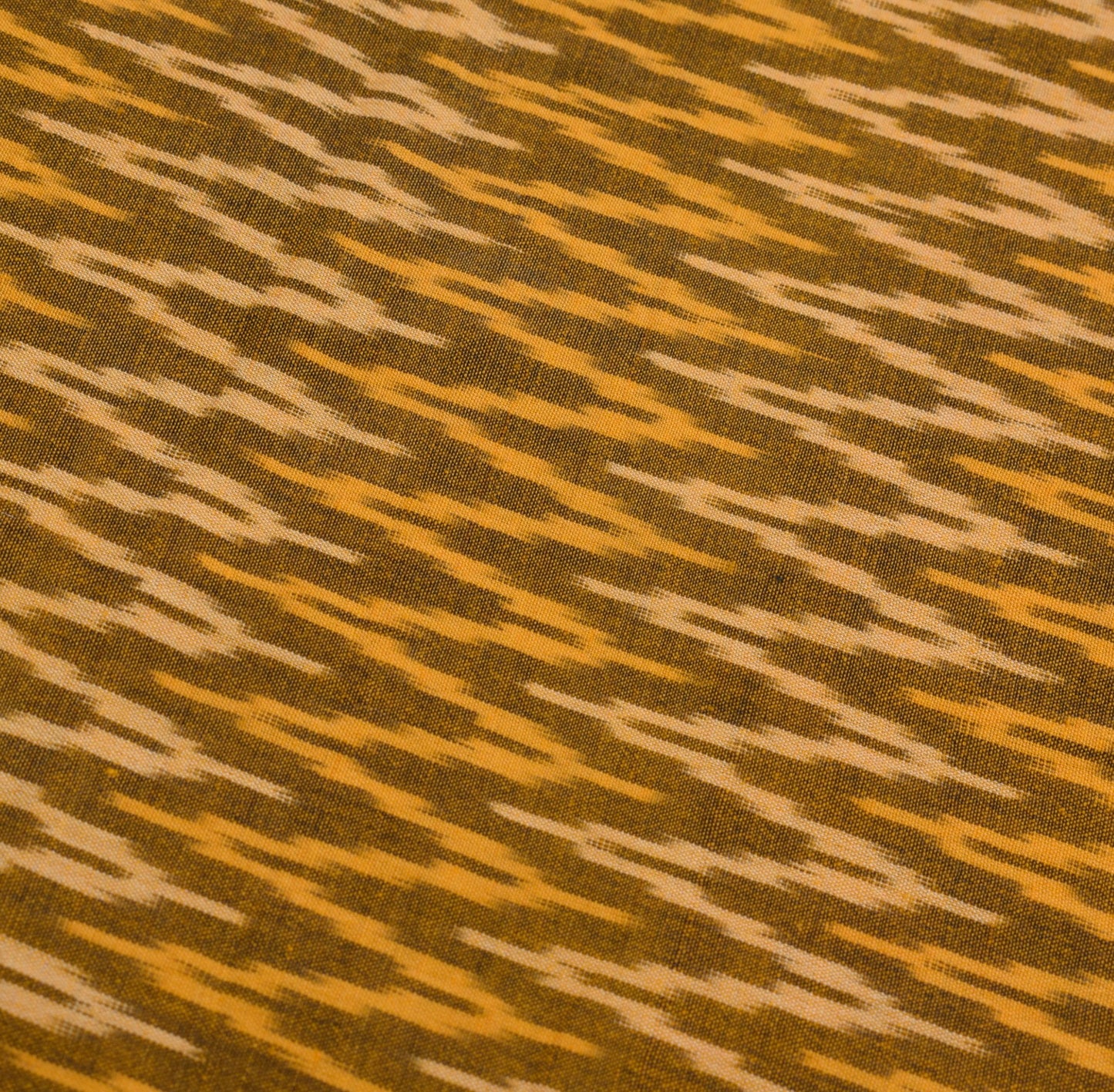 Sushila Vintage Pochampally Handloom Ikat Saree Pure Cotton Sari Yellow Fabric