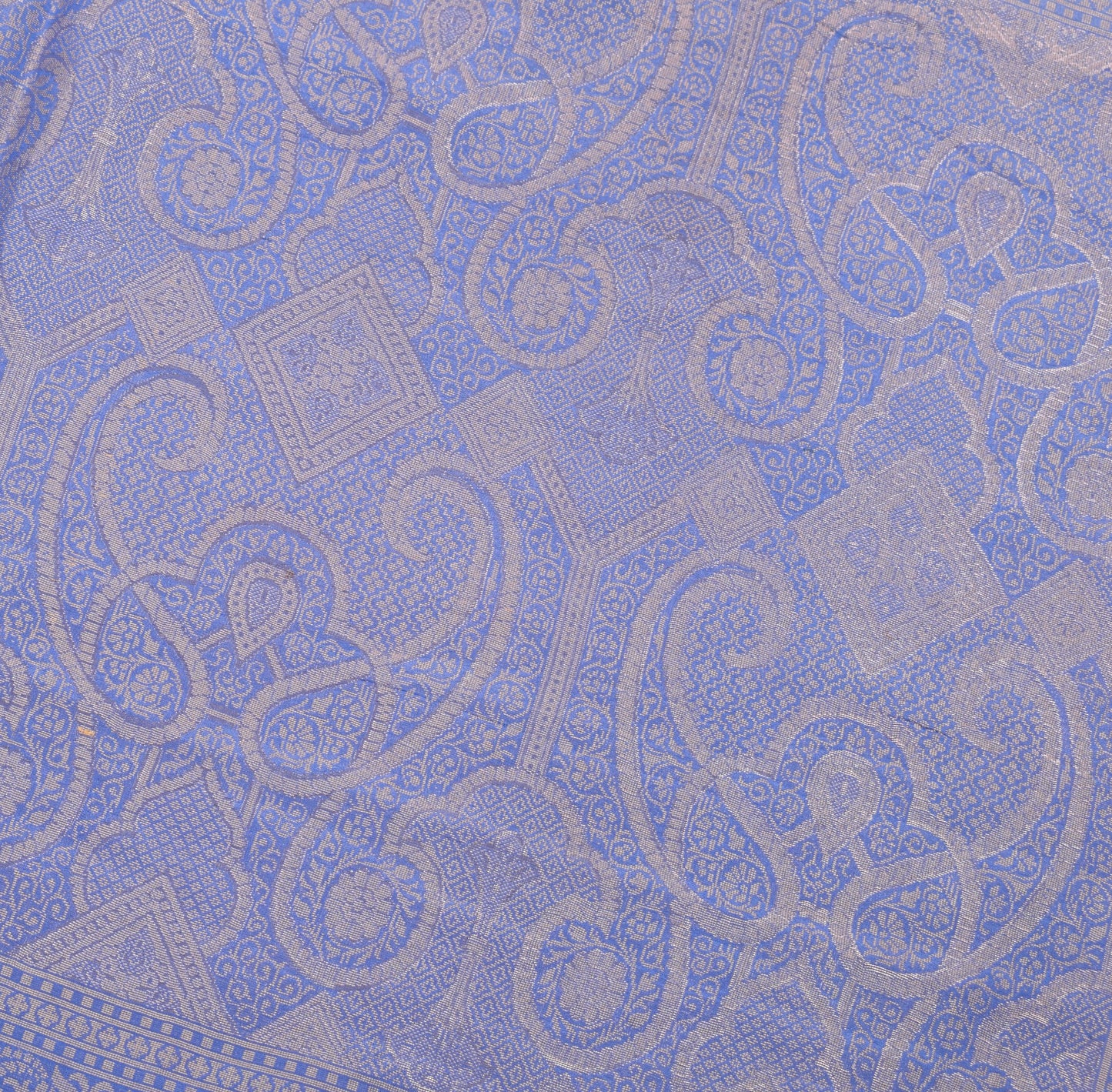 Sushila Vintage Lavender Banarasi Pure Silk Saree Hand Woven HEAVY Sari Fabric