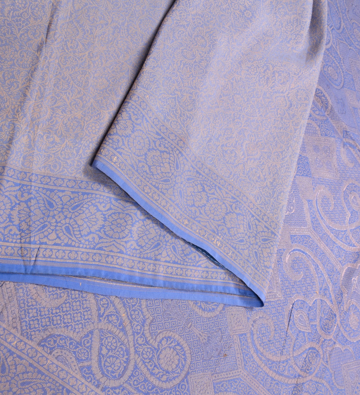 Sushila Vintage Lavender Banarasi Pure Silk Saree Hand Woven HEAVY Sari Fabric