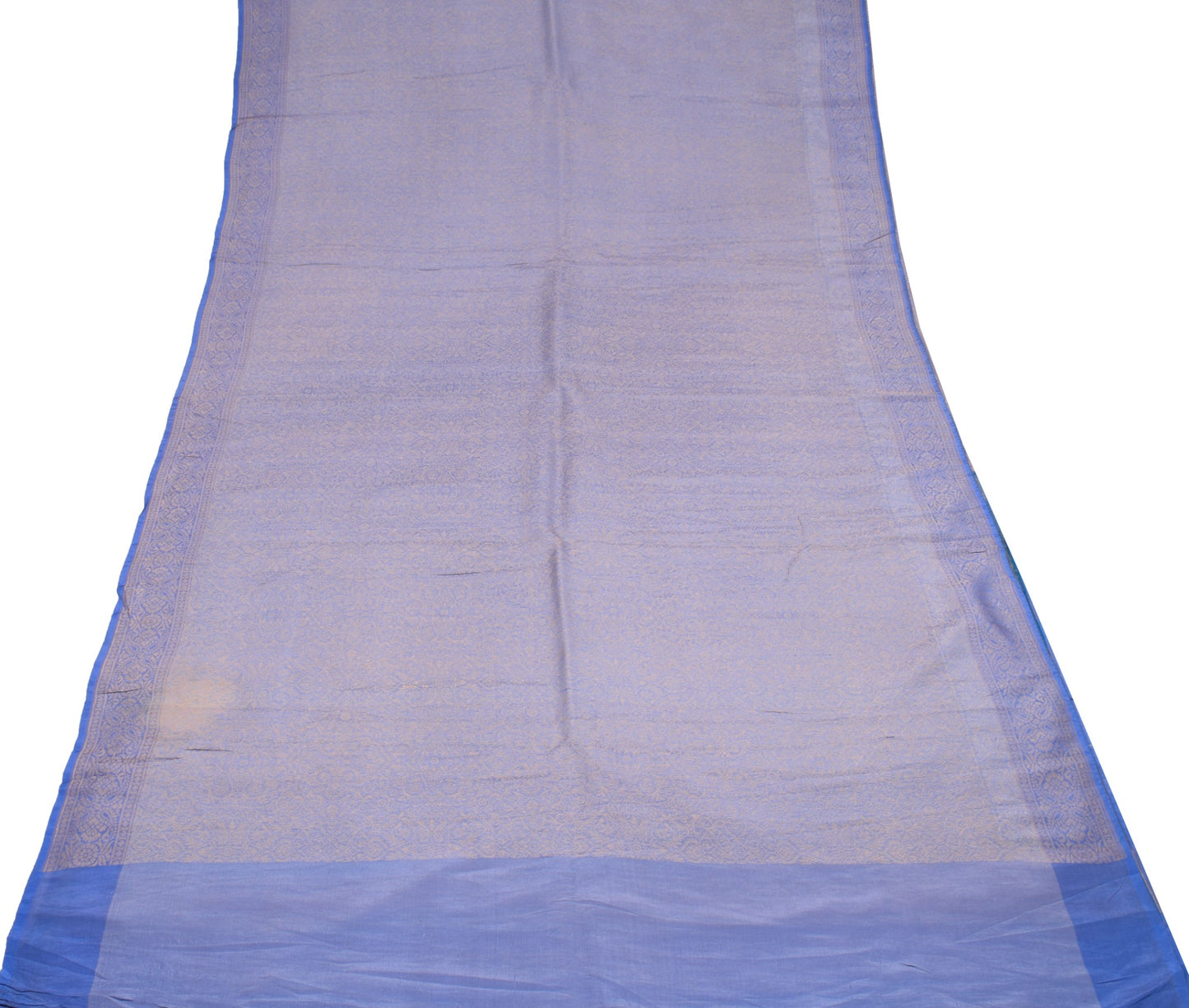 Sushila Vintage Lavender Banarasi Pure Silk Saree Hand Woven HEAVY Sari Fabric