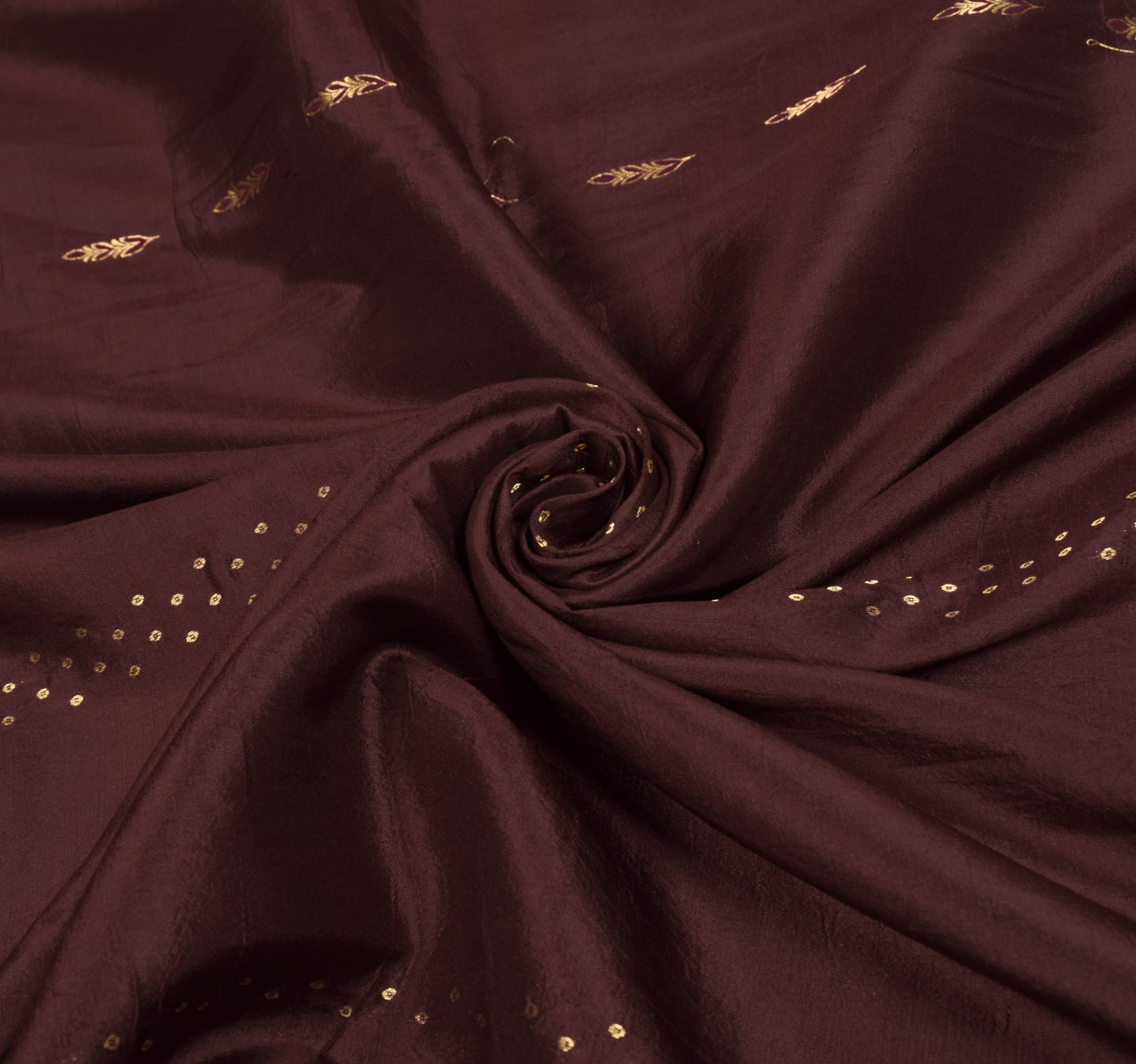 Sushila Vintage Maroon Kanjivaram Saree Pure Silk Gold Zari Brocade Sari Fabric