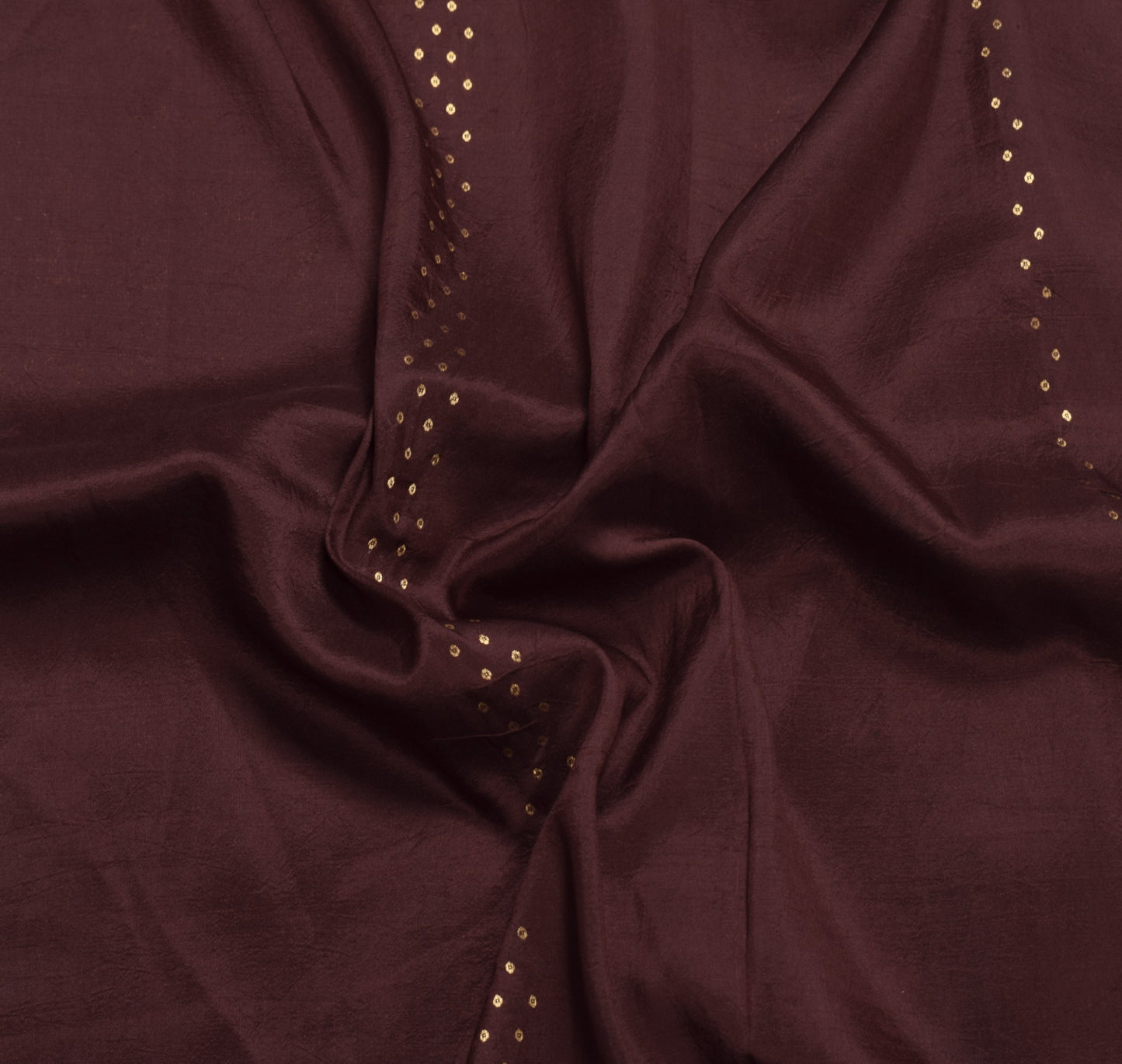 Sushila Vintage Maroon Kanjivaram Saree Pure Silk Gold Zari Brocade Sari Fabric