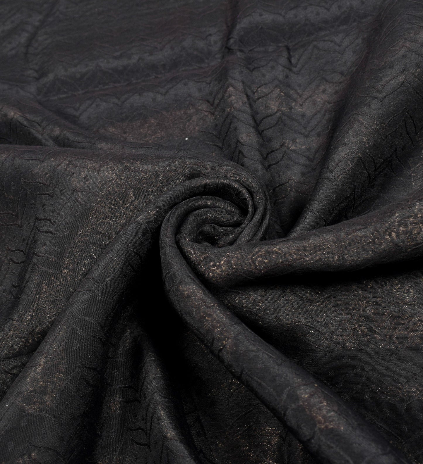 Sushila Vintage Banarasi Brocade Saree Pure Cotton Silk Black Indian Sari Fabric