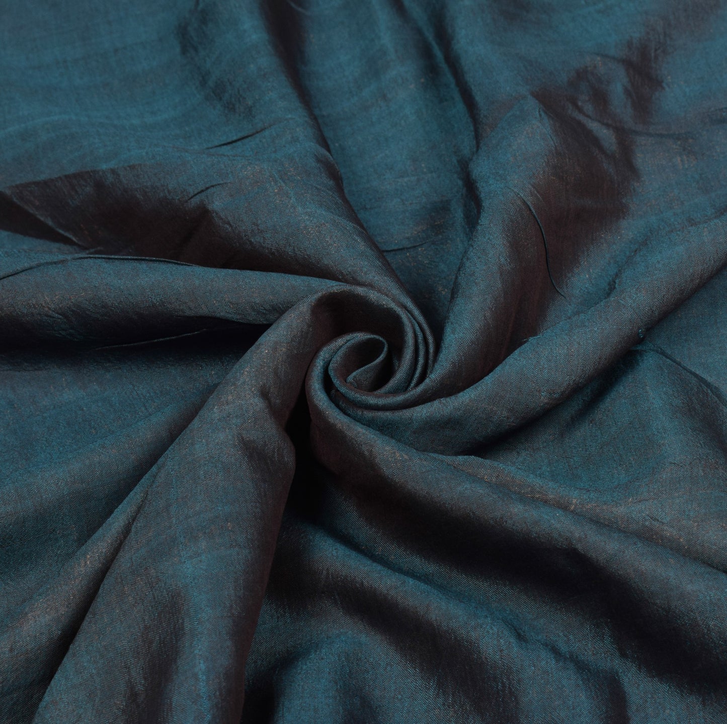 Sushila Vintage Teal Blue Kanjivaram Saree Zari Brocade Pure Cotton Silk Sari