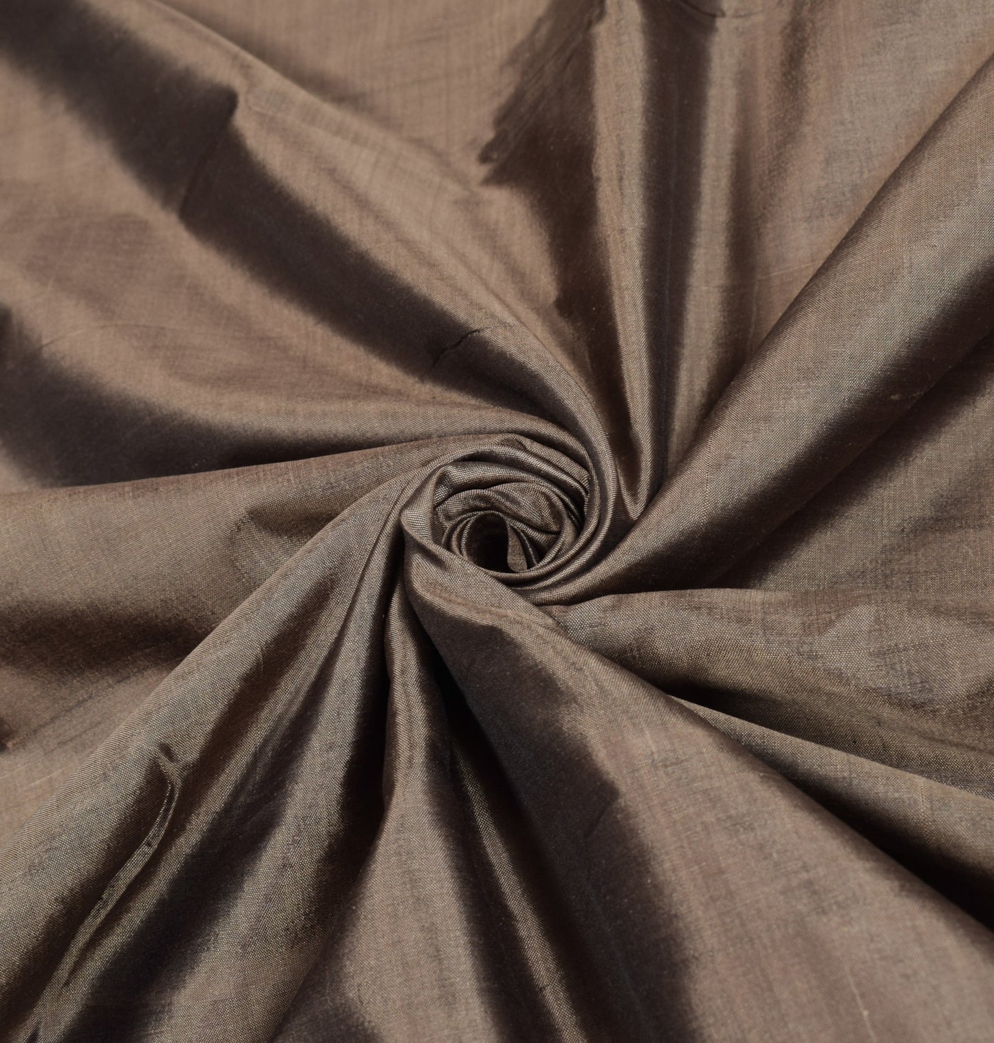 Sushila Vintage Brown Woven Saree Pure Silk Soft 5 Yard Indian Sari Craft Fabric