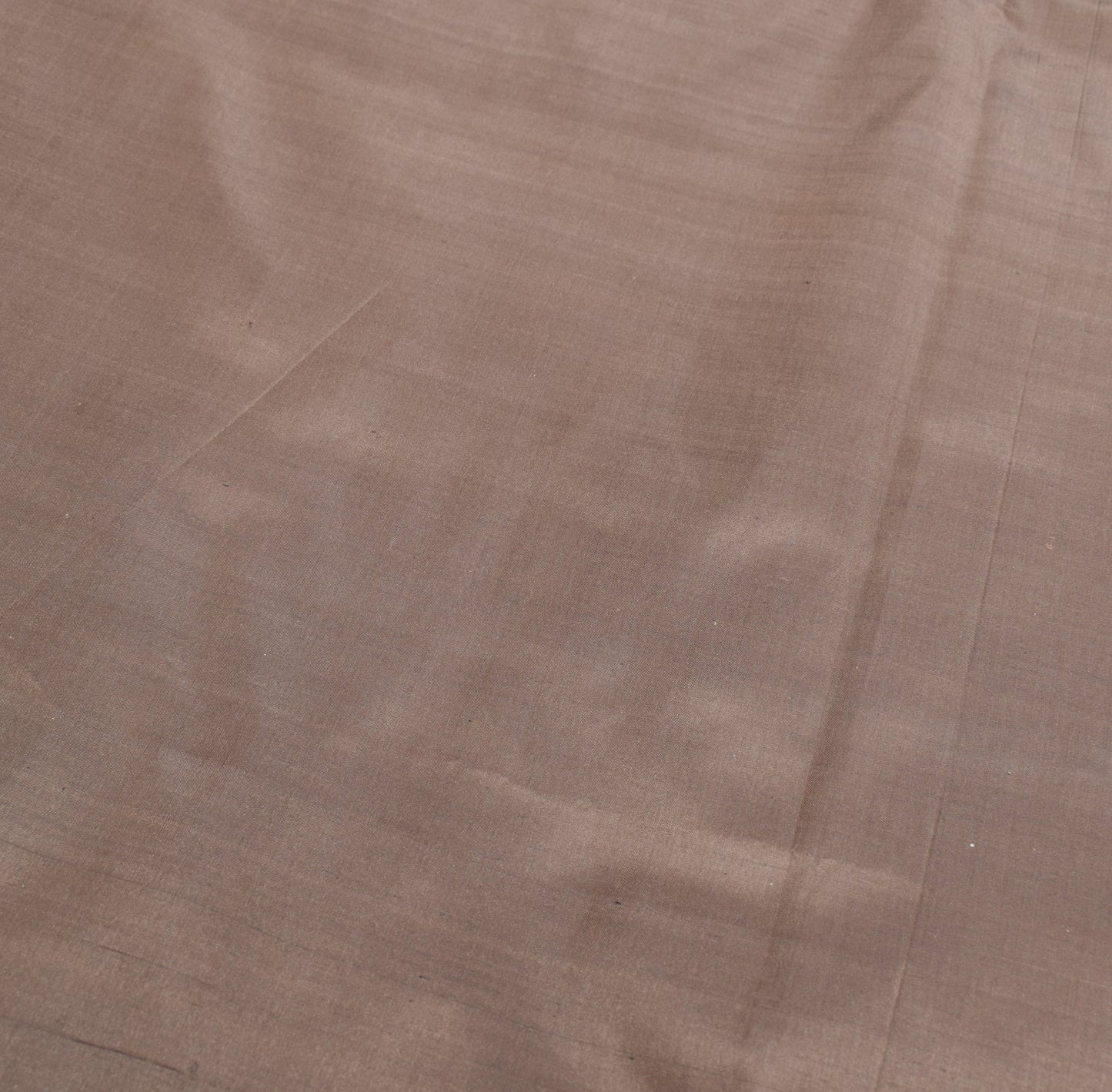 Sushila Vintage Brown Woven Saree Pure Silk Soft 5 Yard Indian Sari Craft Fabric