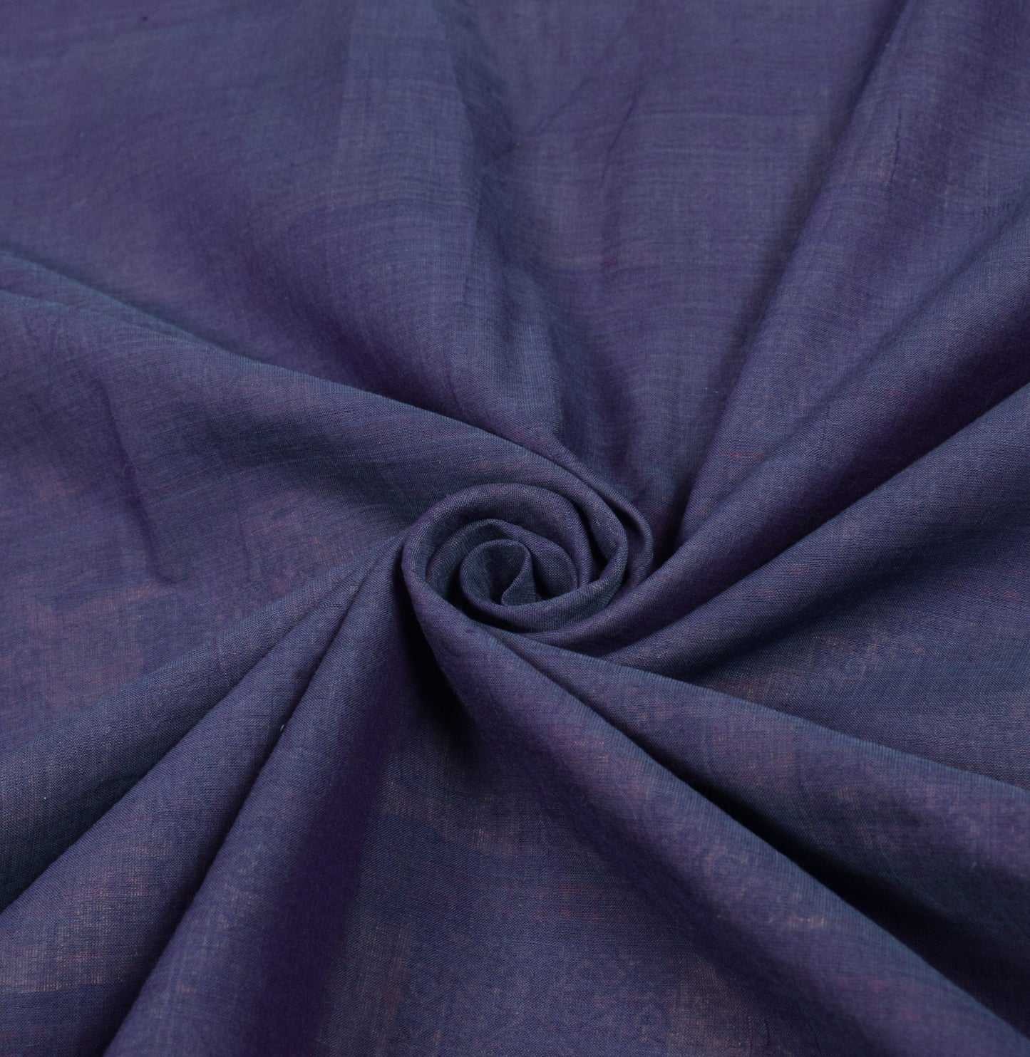Sushila Vintage Pure Cotton Saree Blue Hand Woven 6 Yard Sari Soft Craft Fabric