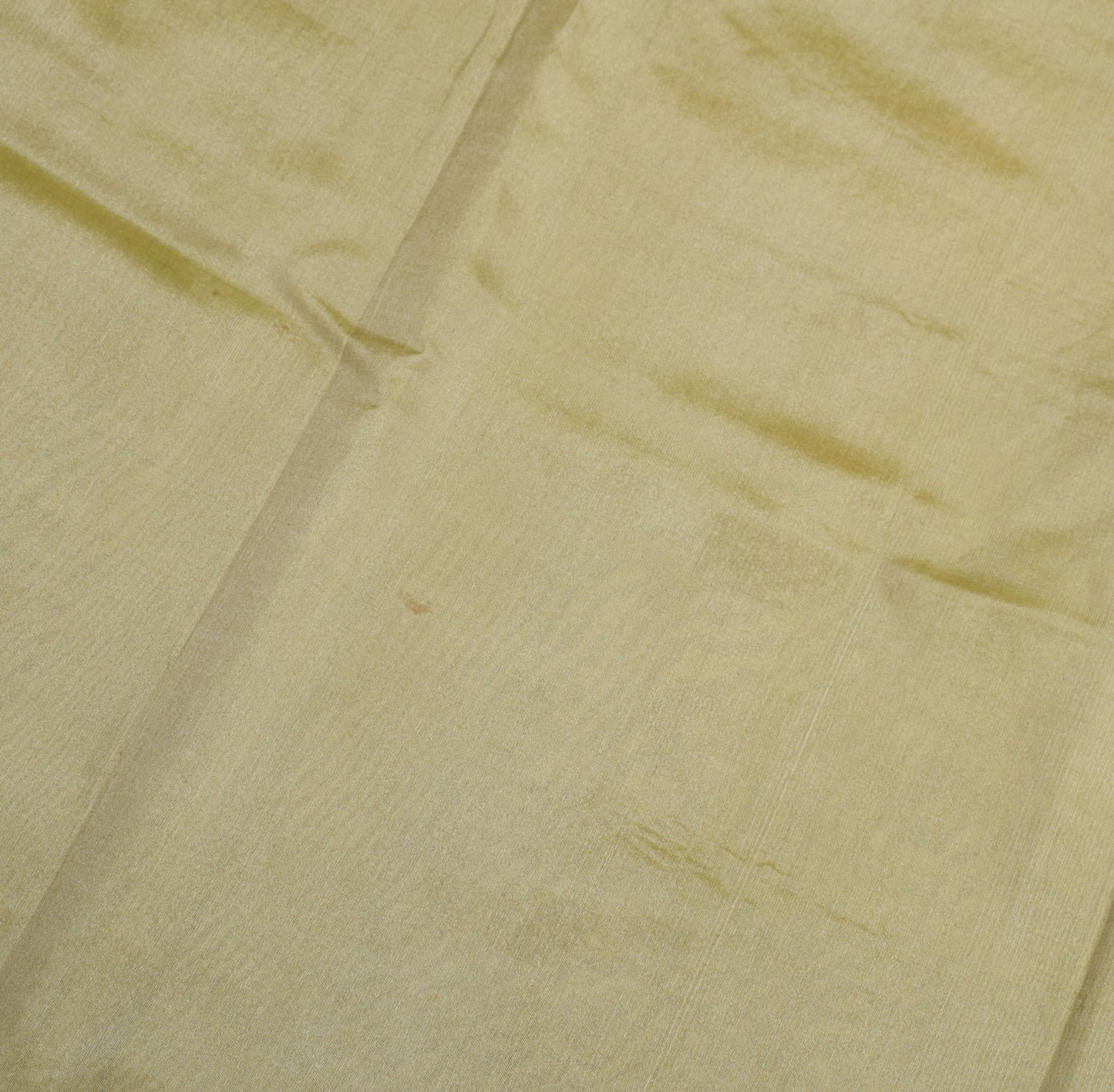 Sushila Vintage Green Pure Silk Saree Woven Beige Border Pallu Sari Craft Fabric